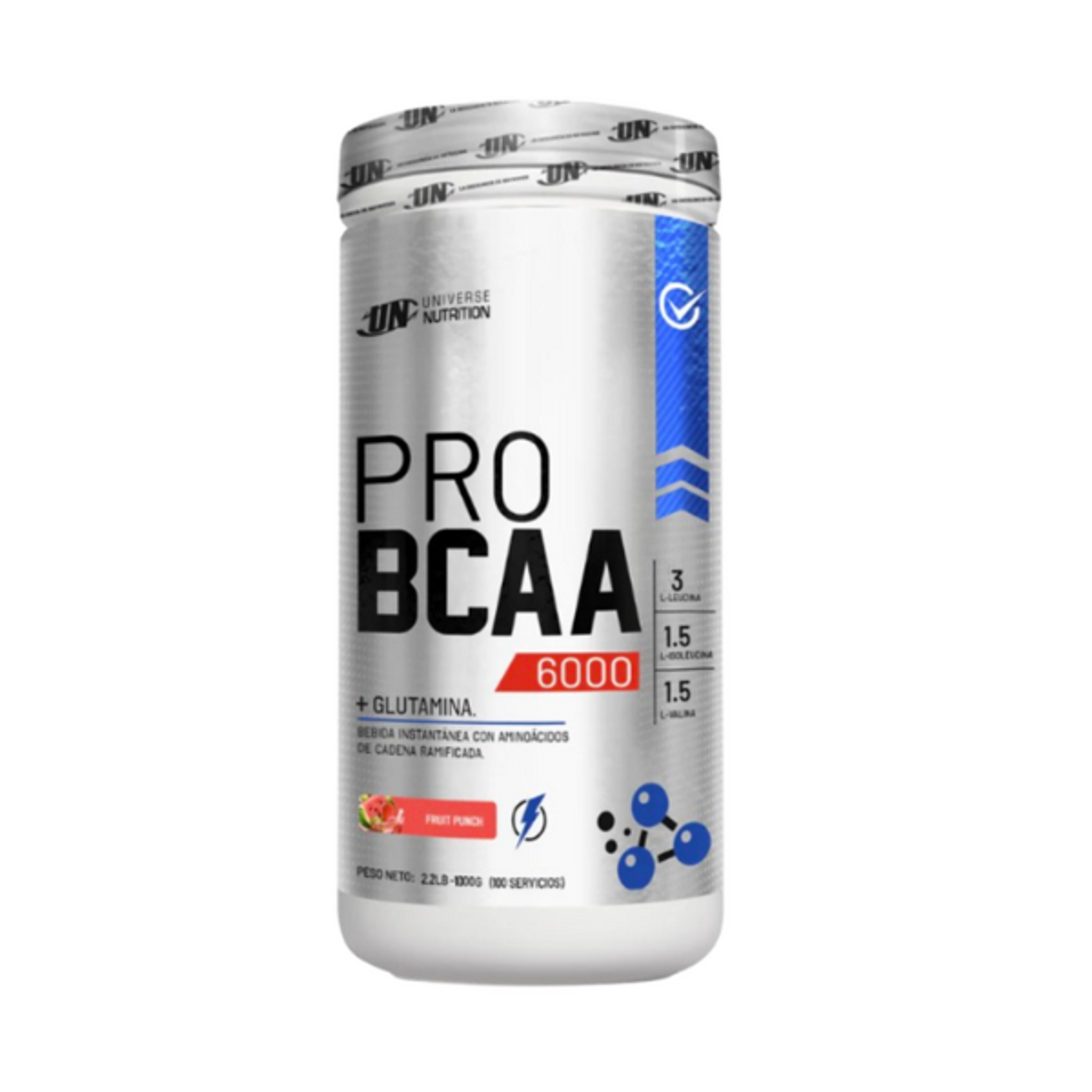 UN PRO BCAA x 500 g pote - NARANJA 13