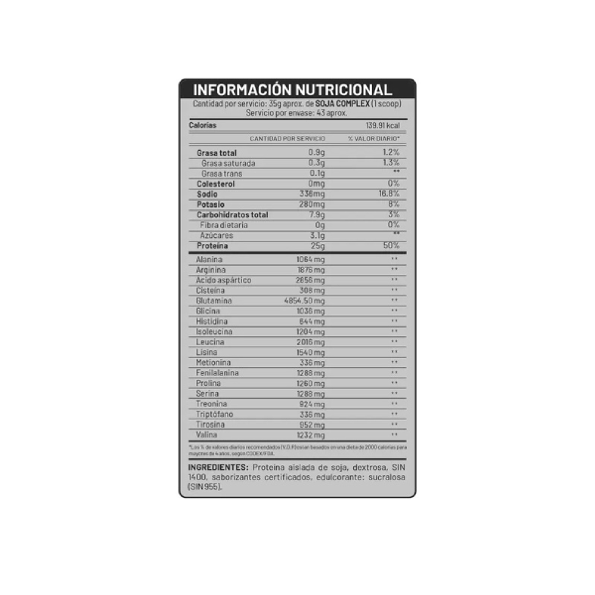 UN SOJA COMPLEX x 1500 g pote 4