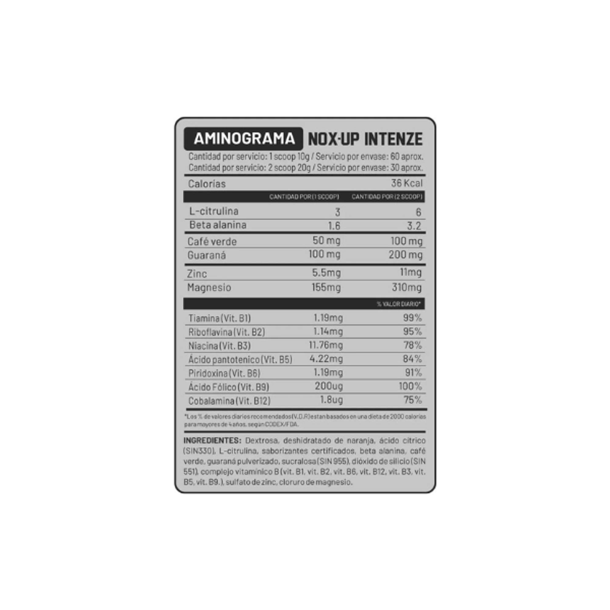 UN NOX-UP x 1000 g pote - UVA 2