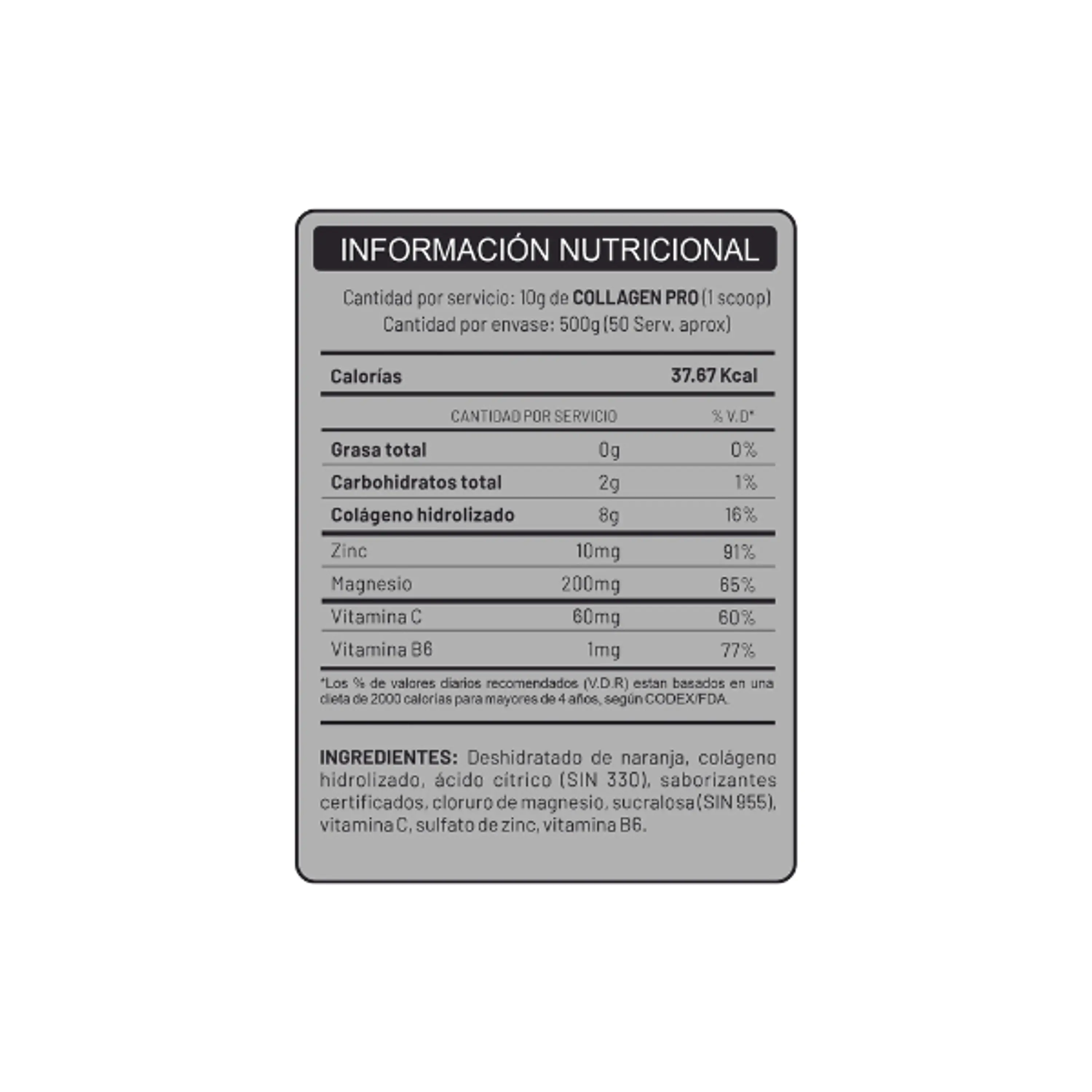 UN COLLAGEN PRO x 500 g pote 4