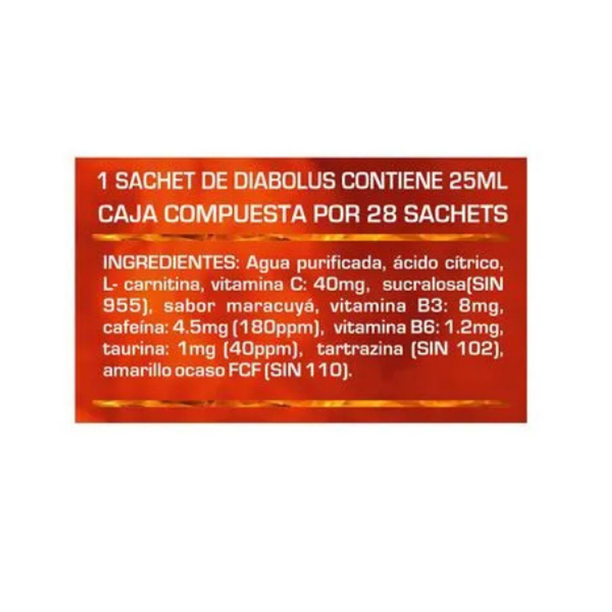 UN DIABOLUS caja x 28 sachets MARACUYA 2