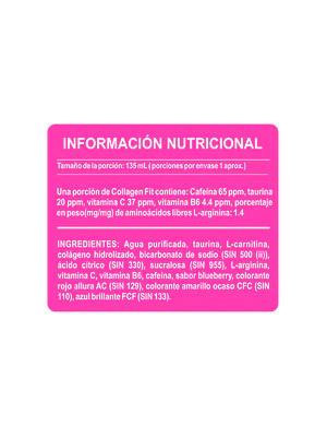 COLLAGEN FIT 135 ml - pack x 15 fcos. / Quemador