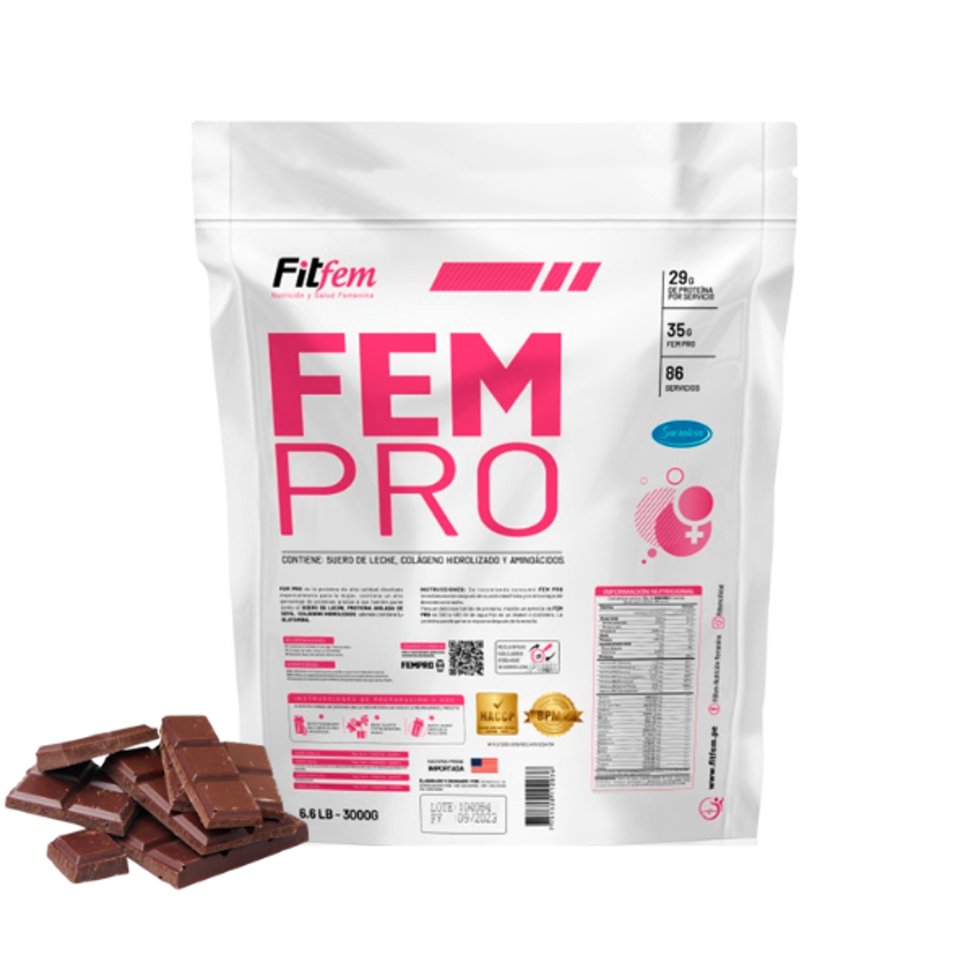  FEM PRO x 3 kg saco - CHOCOLATE 1