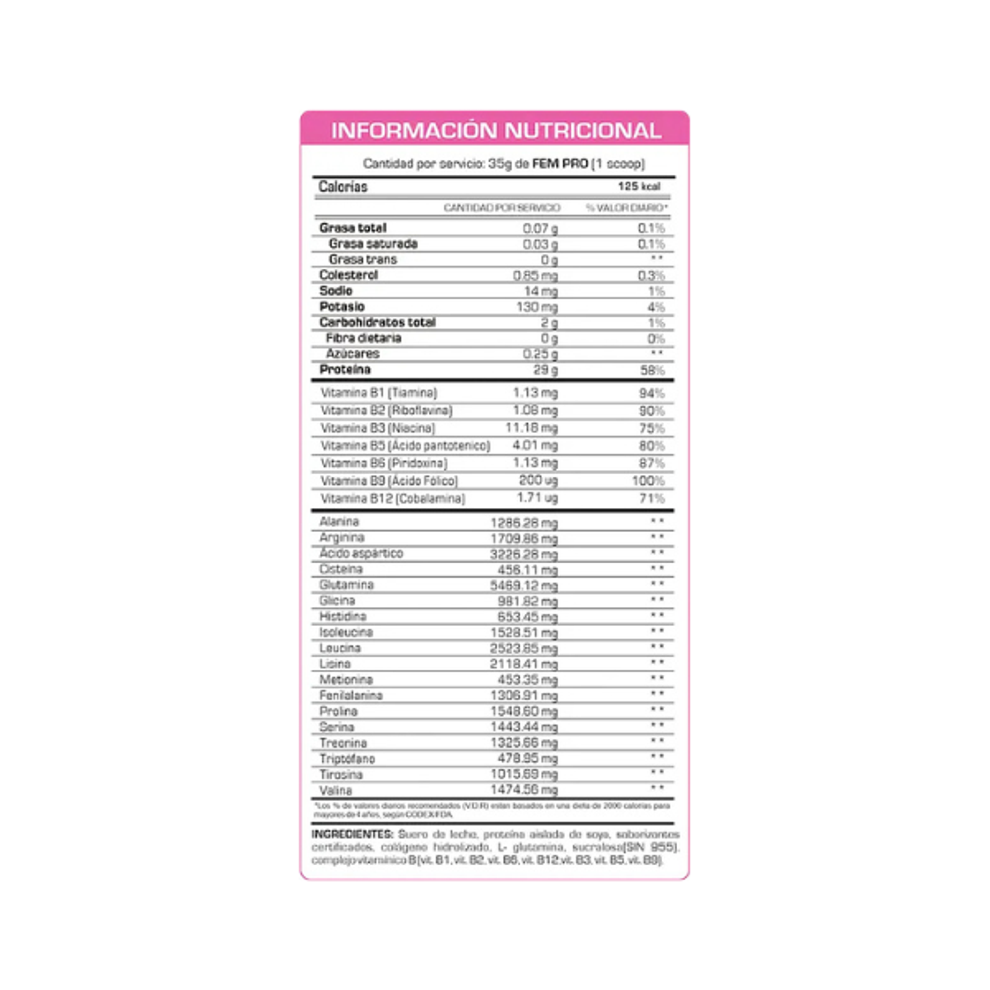 FEM PRO caja x 10 sachets - CHOCOLATE 2