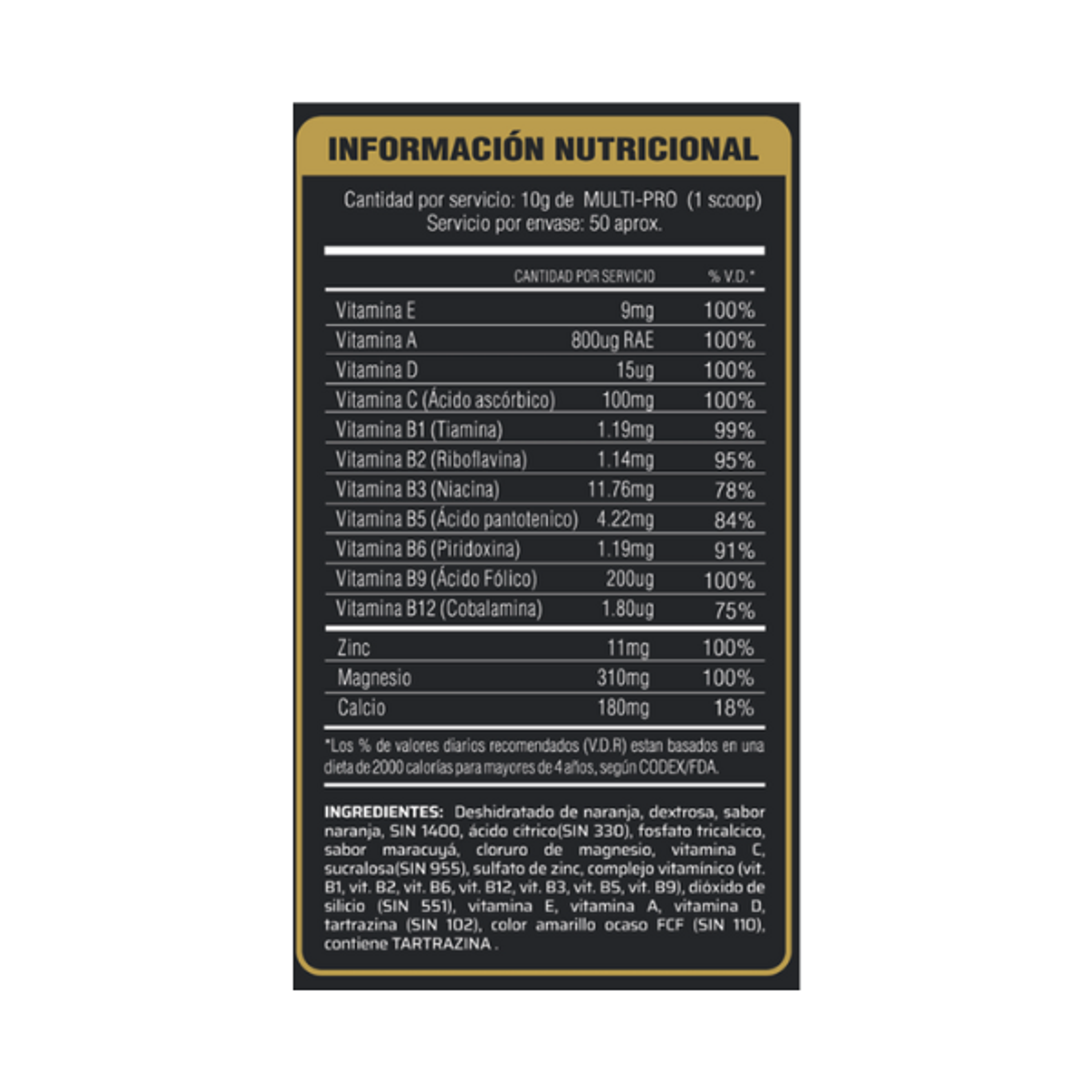 MULTI-PRO x 500 g - CITRUS PUNCH 2