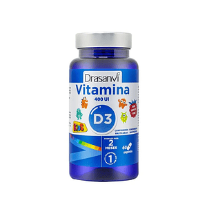VITAMINA D3 KIDS 400 UI - fco 60 Tabletas Masticables
