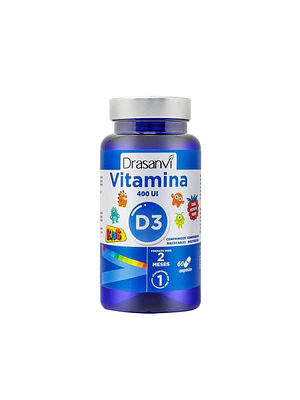 VITAMINA D3 KIDS 400 UI - fco 60 Tabletas Masticables