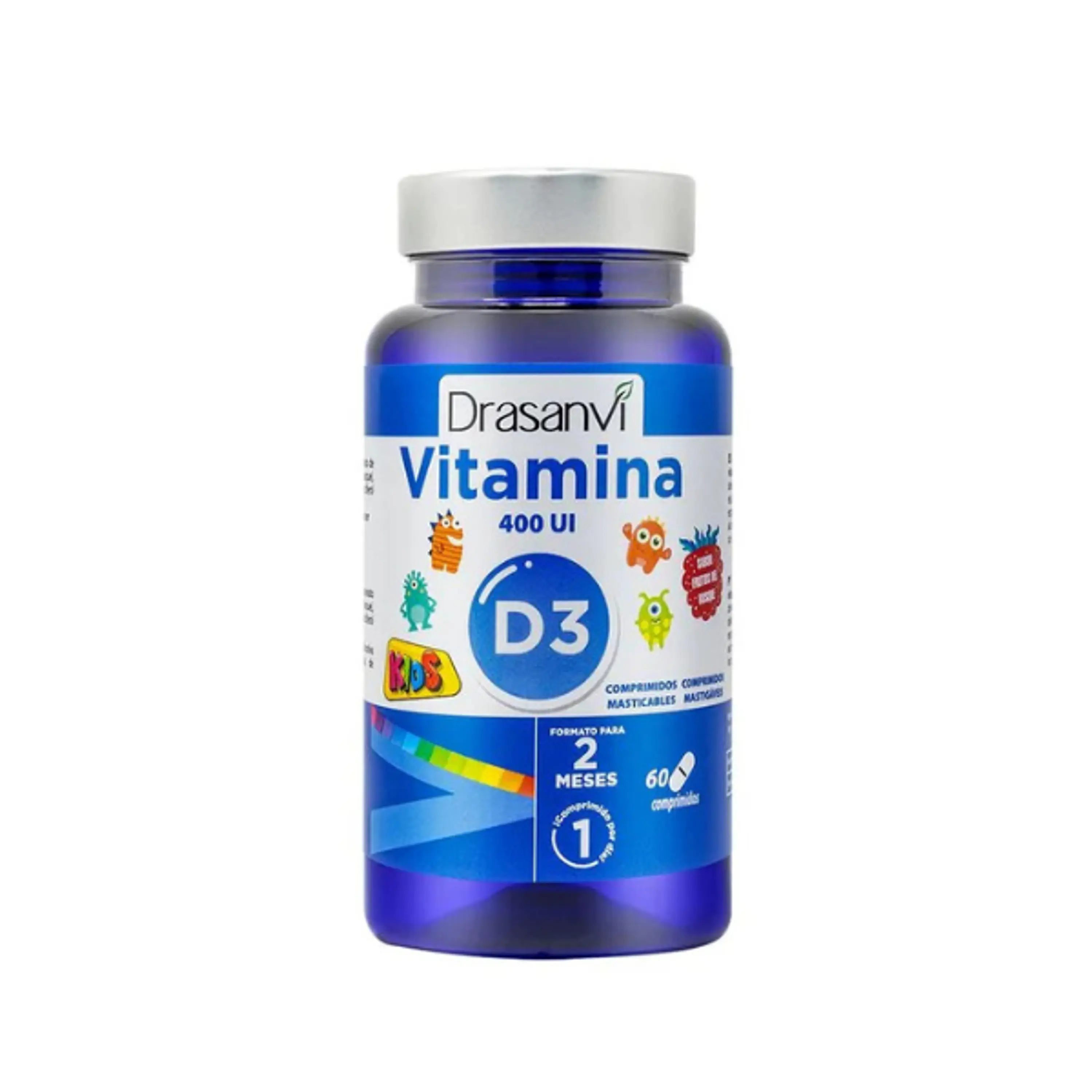 VITAMINA D3 KIDS 400 UI - fco 60 Tabletas Masticables 2