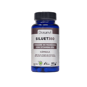 VINAGRE DE MANZANA CON VITAMINA B12 - fco 60 cap SILUET 360