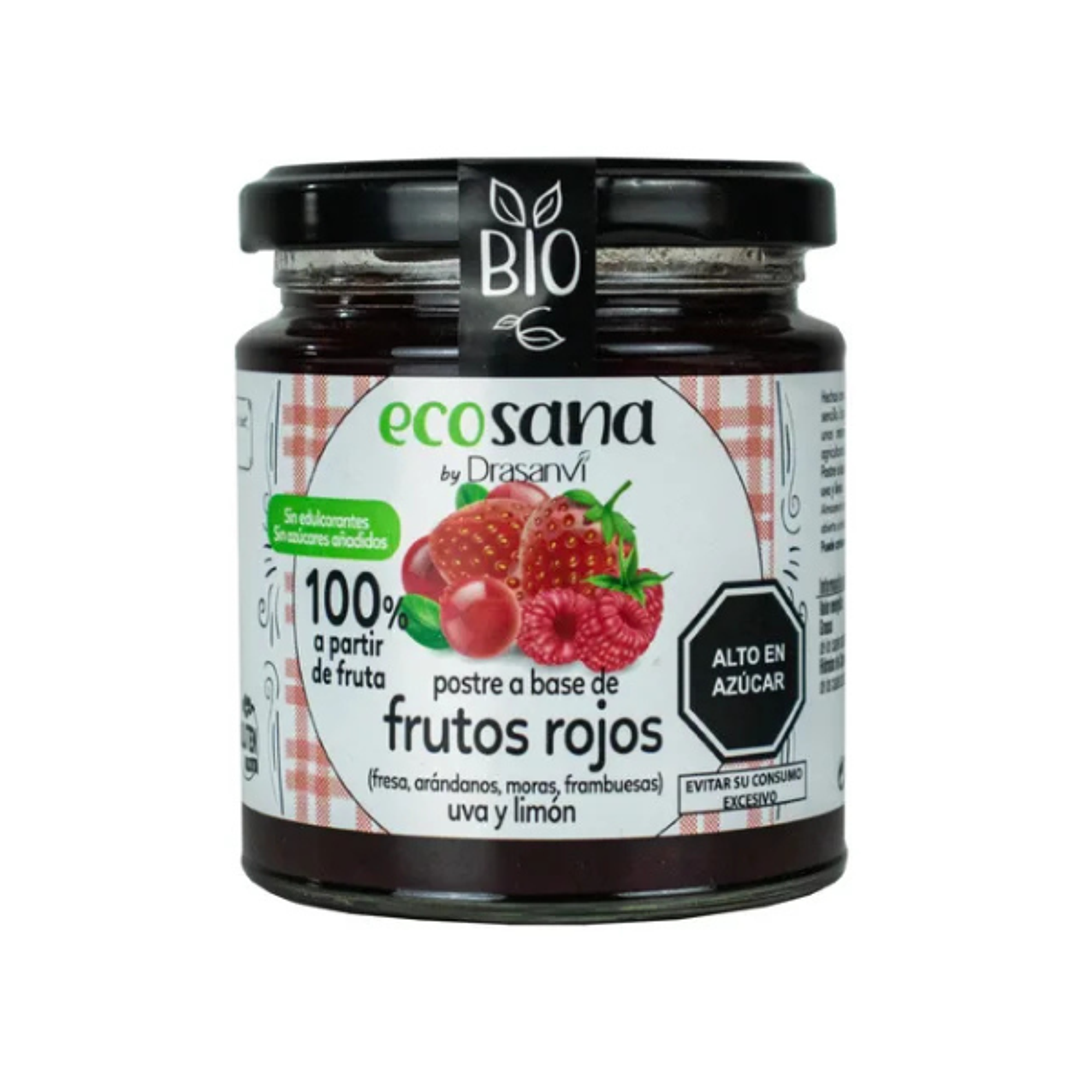 POSTRE (MERMELADA) FRUTOS ROJOS, UVA Y LIMON - fco 255g 1