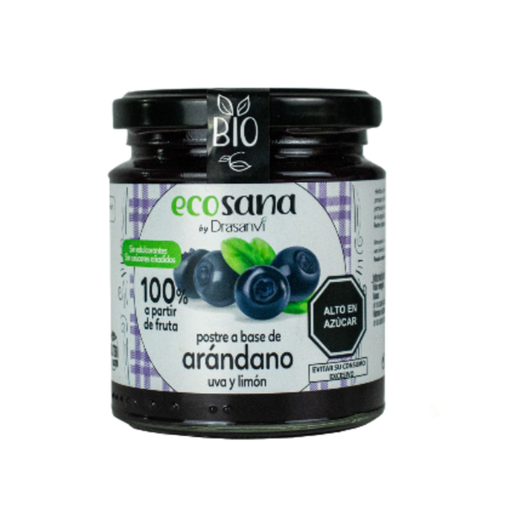 POSTRE (MERMELADA) ARÁNDANO, UVA Y LIMON - fco 255g 1