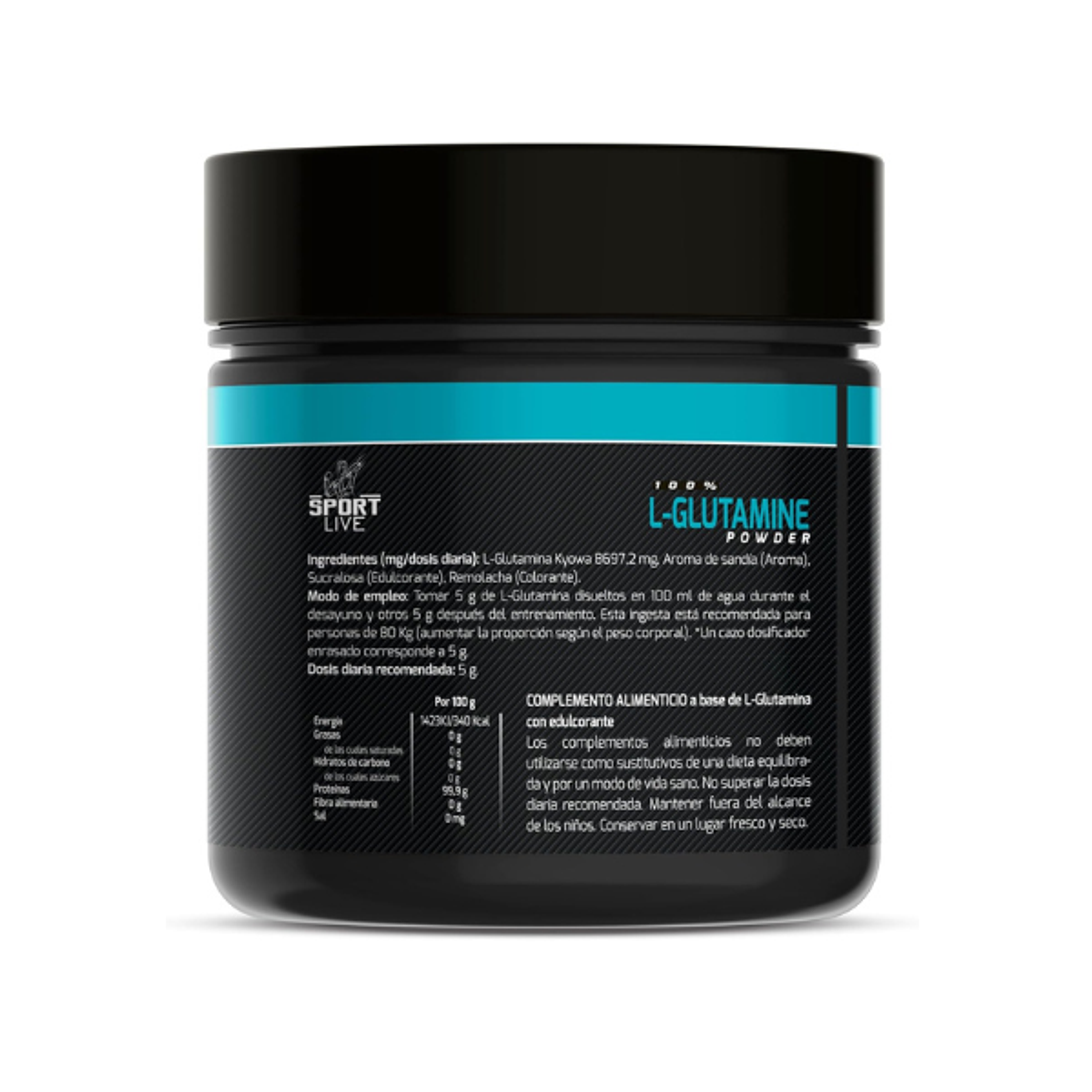 L-GLUTAMINA SABOR SANDIA - fco 300 gr SPORT LIVE 3