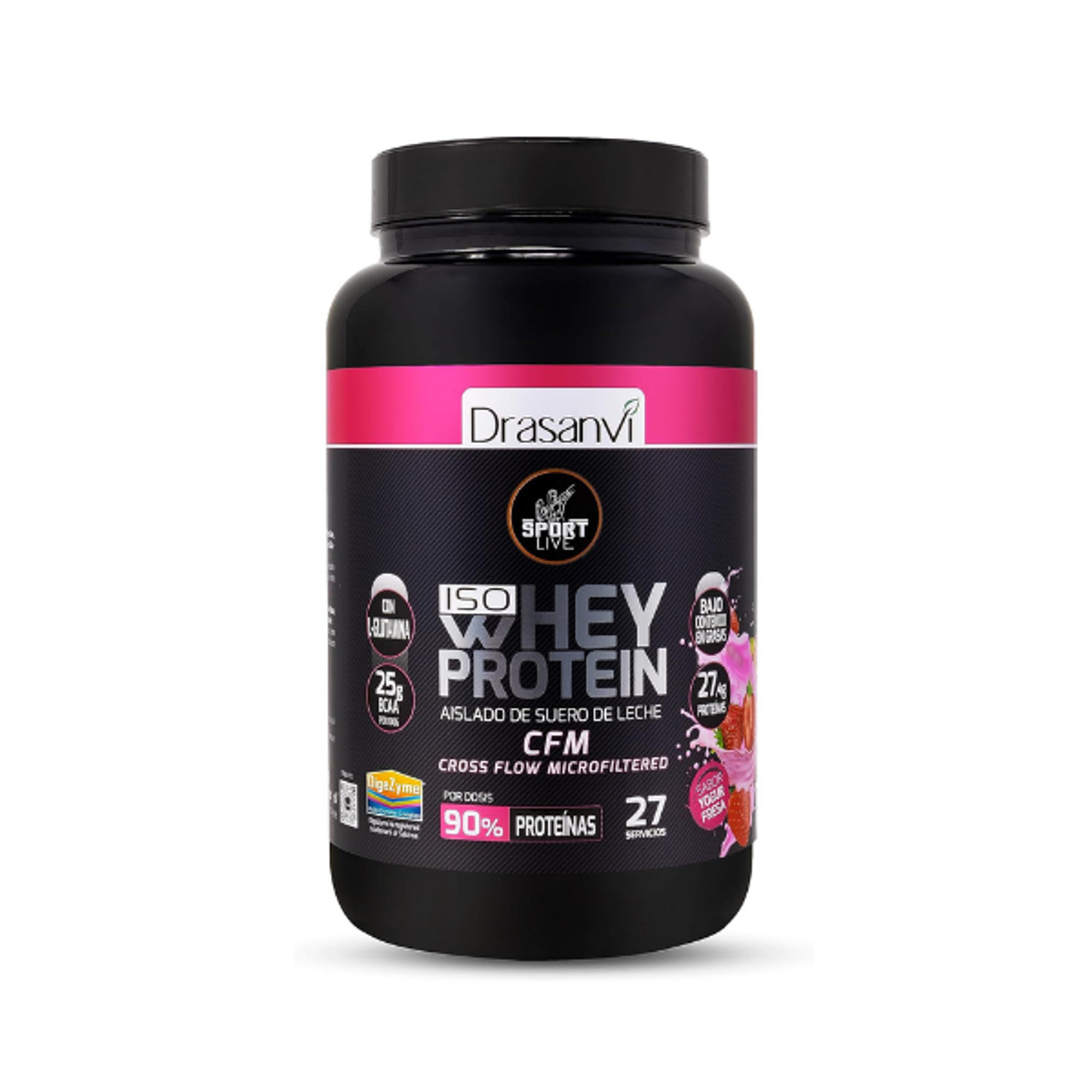 ISO WHEY PROTEIN SABOR FRESA -  800 gr SPORT LIVE 1