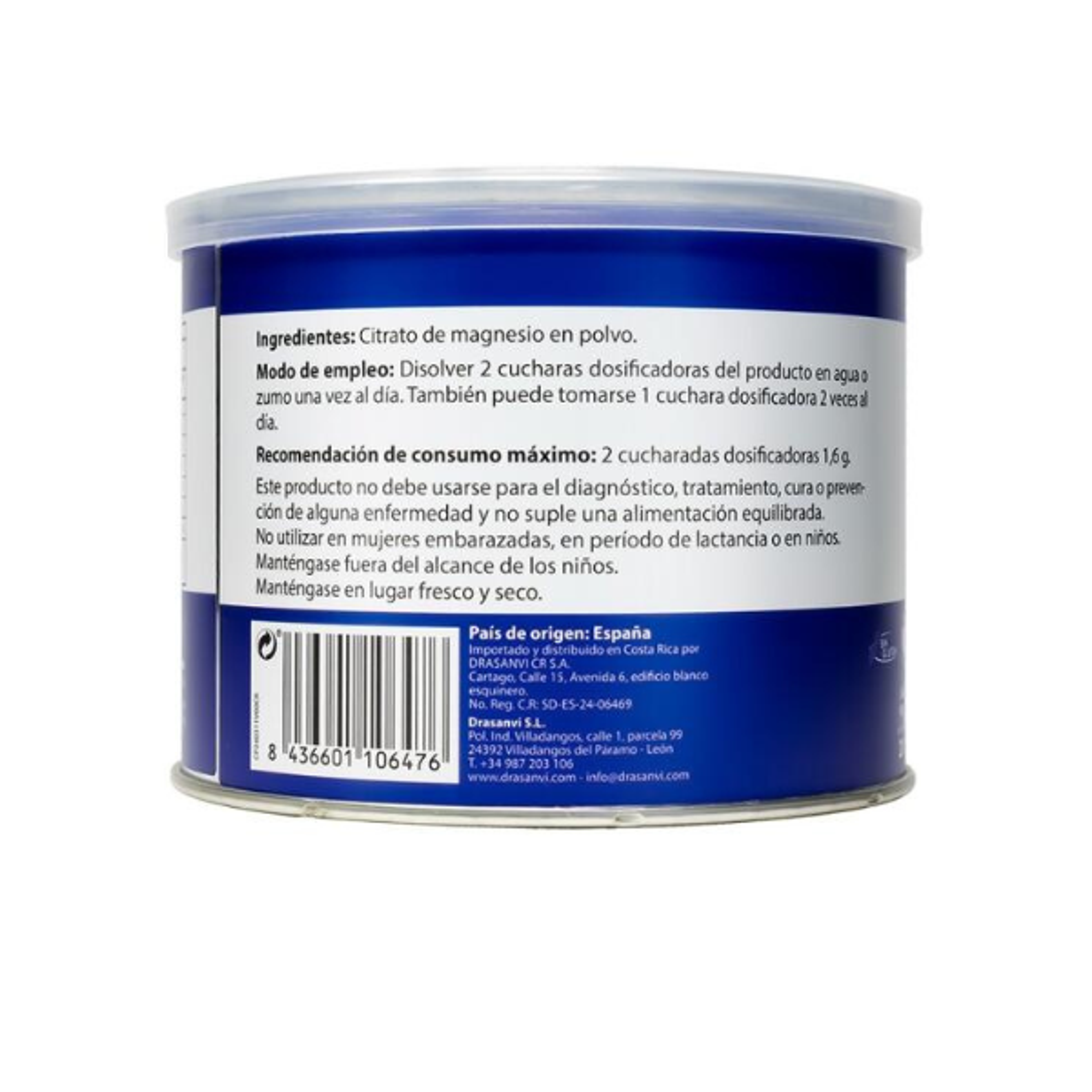 CITRATO DE MAGNESIO POLVO 796 Mg - fco 200g NEUTRO  2