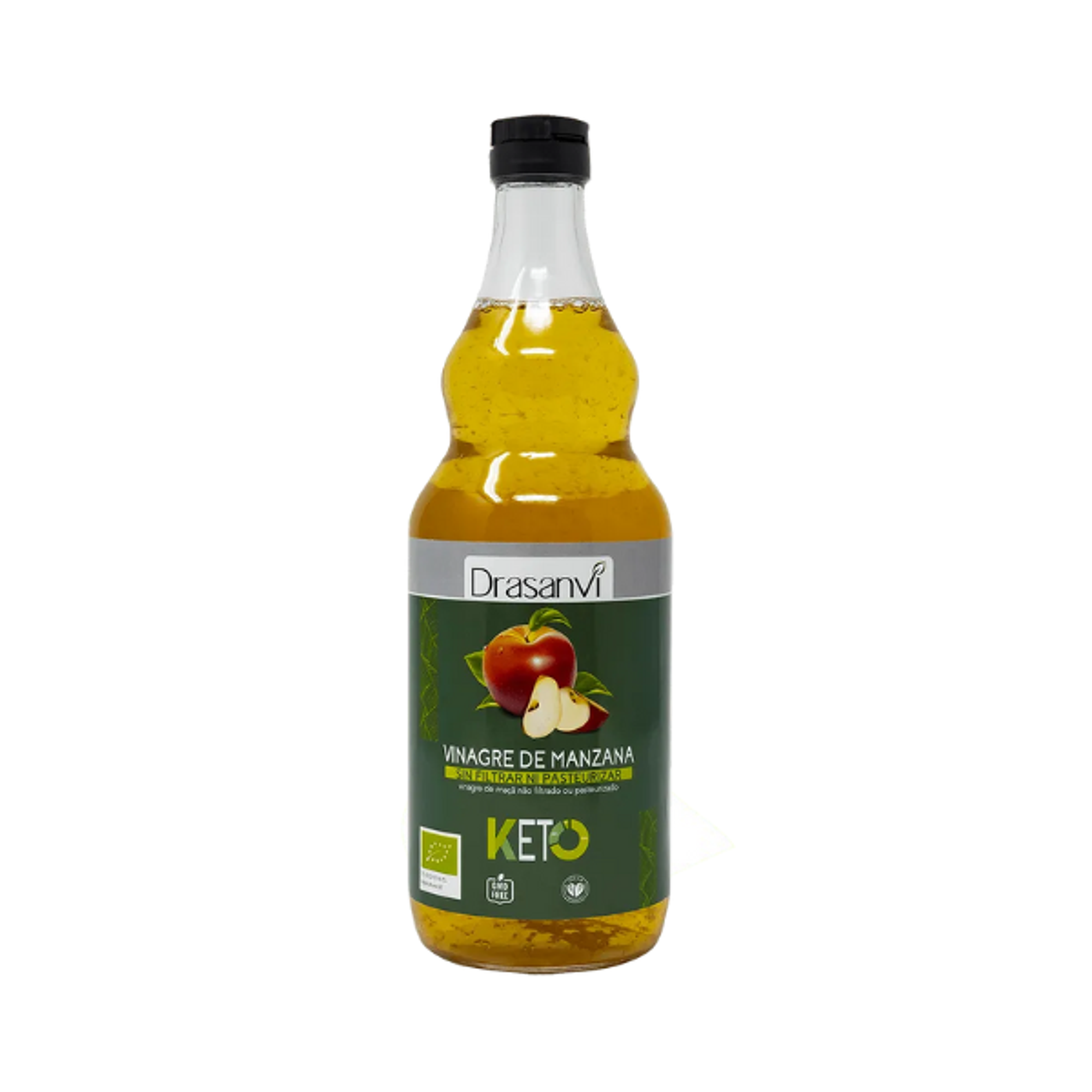 VINAGRE DE MANZANA SIN FILTRAR NI PASTEURIZAR - fco 750ml KETO 1