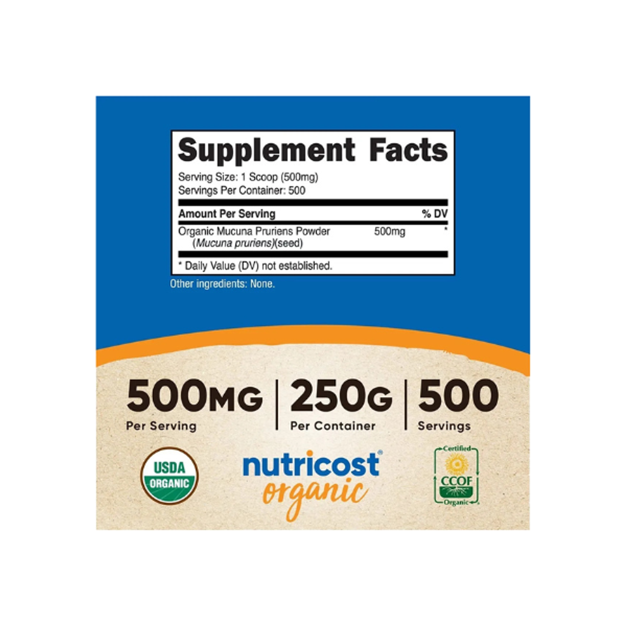 MUCUNA PRURIENS POWDER - fco 250mg (MUCUNA PRURIENS POLVO) 3