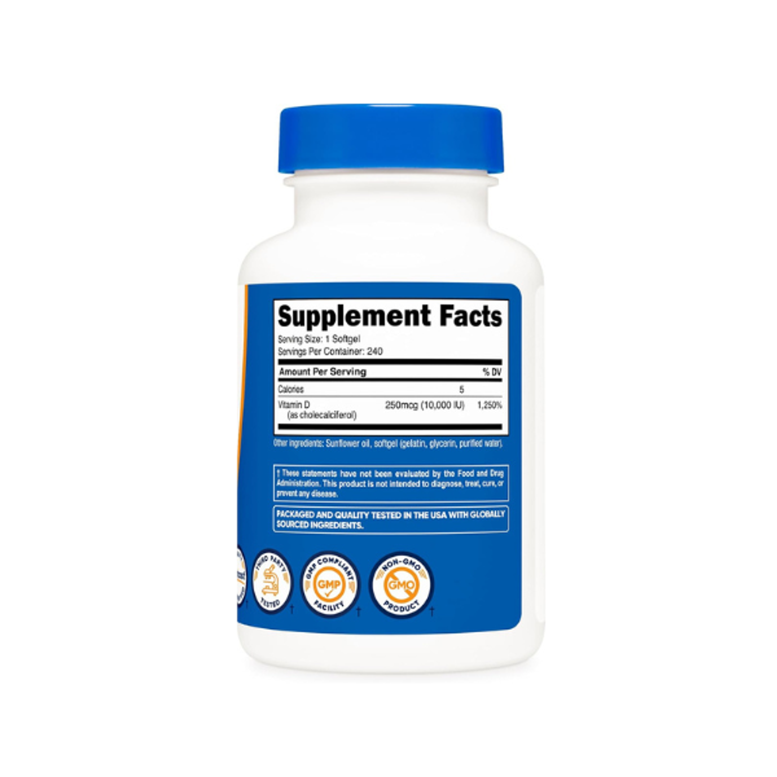 VITAMIN D3 10000 IU - 240 softgels 3