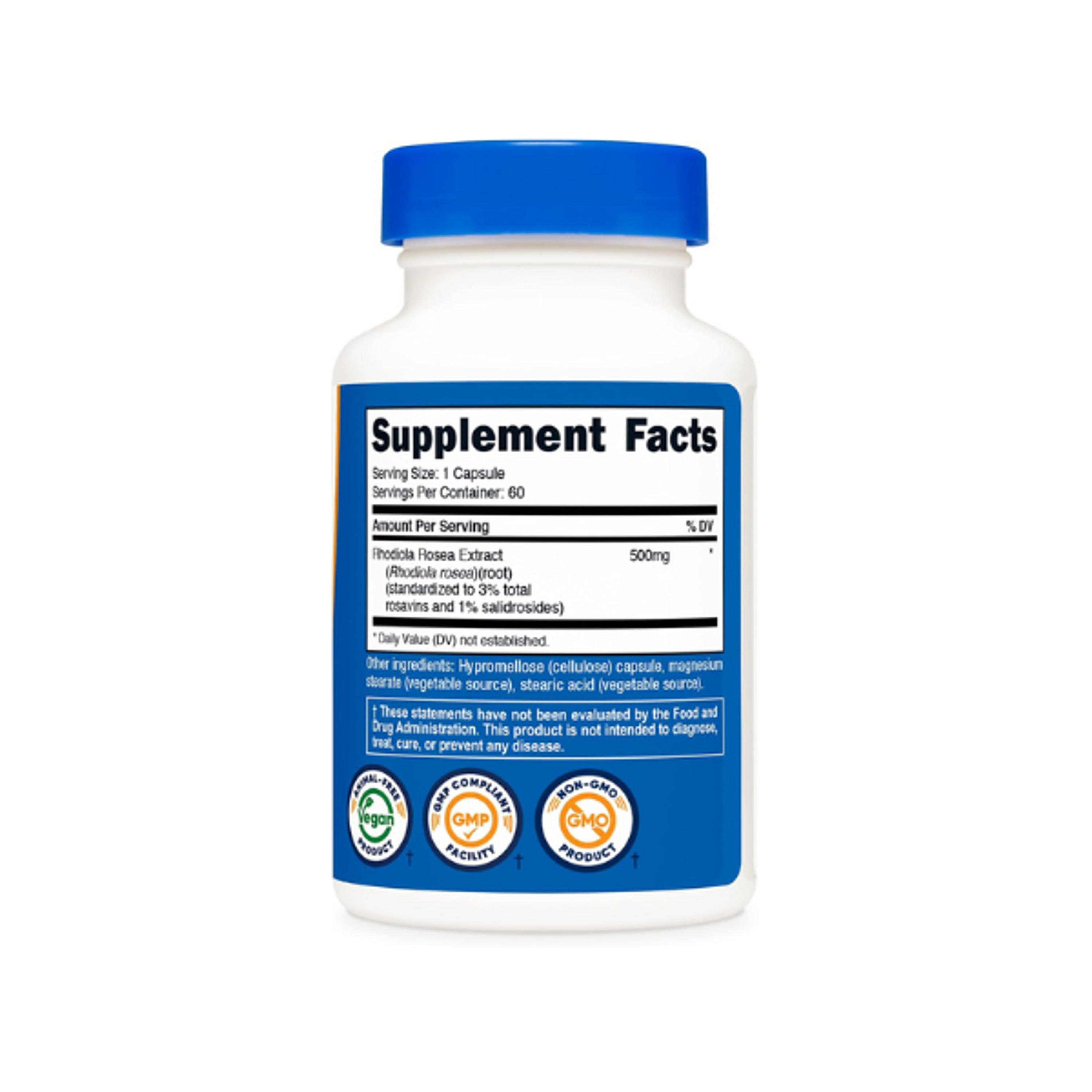 RHODIOLA ROSEA 500 MG - fco 60 cap 3