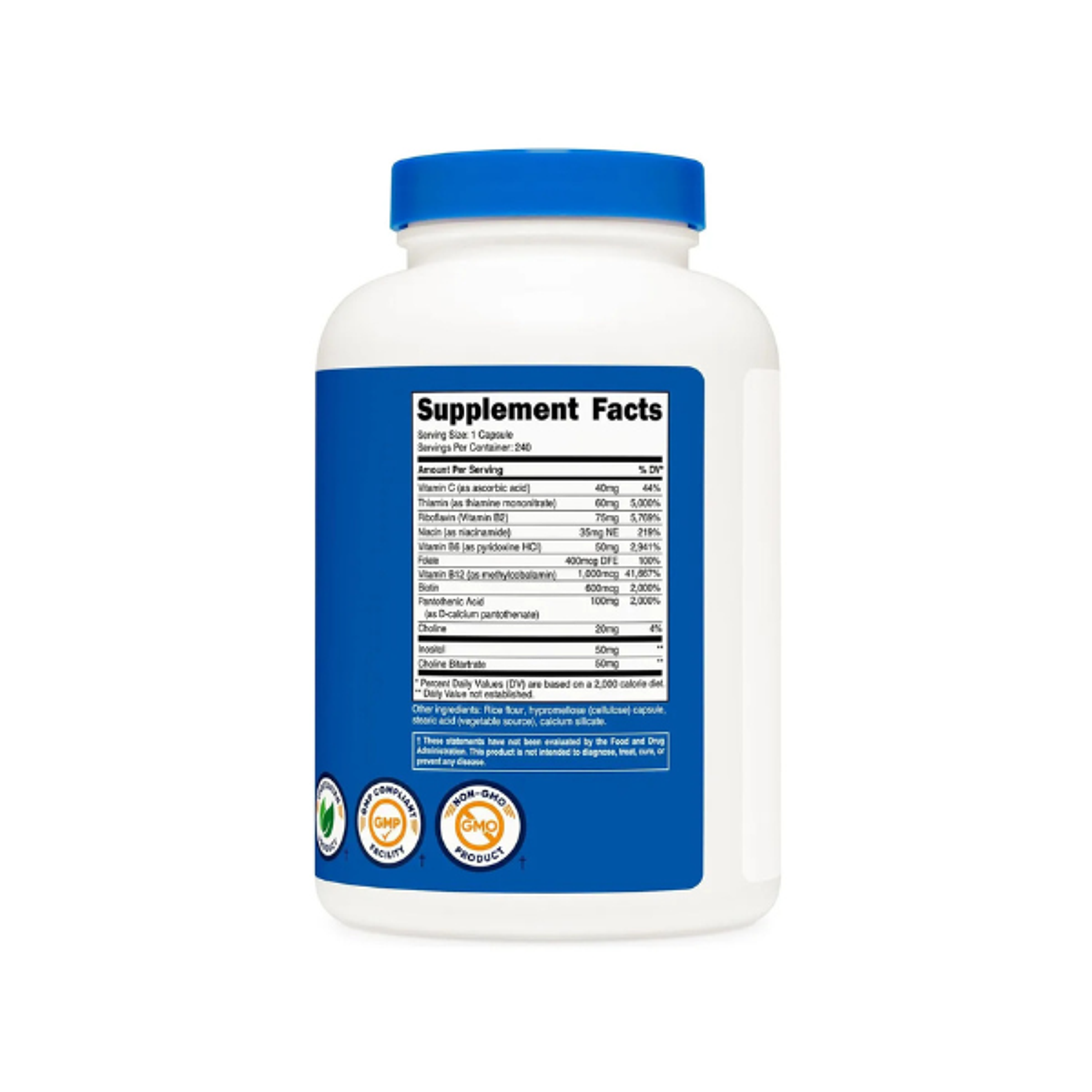 VITAMIN B COMPLEX 462 MG - fco 120 cap (complejo B) 3