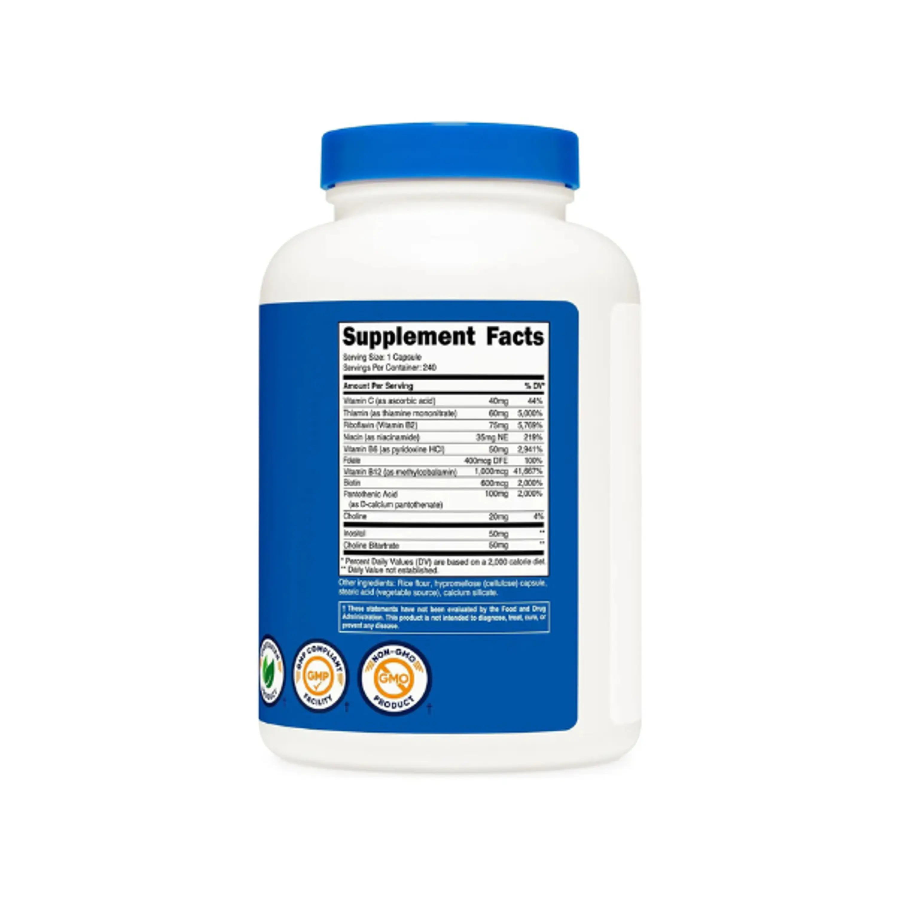 VITAMIN B COMPLEX 462 MG - fco 120 cap (complejo B) 3