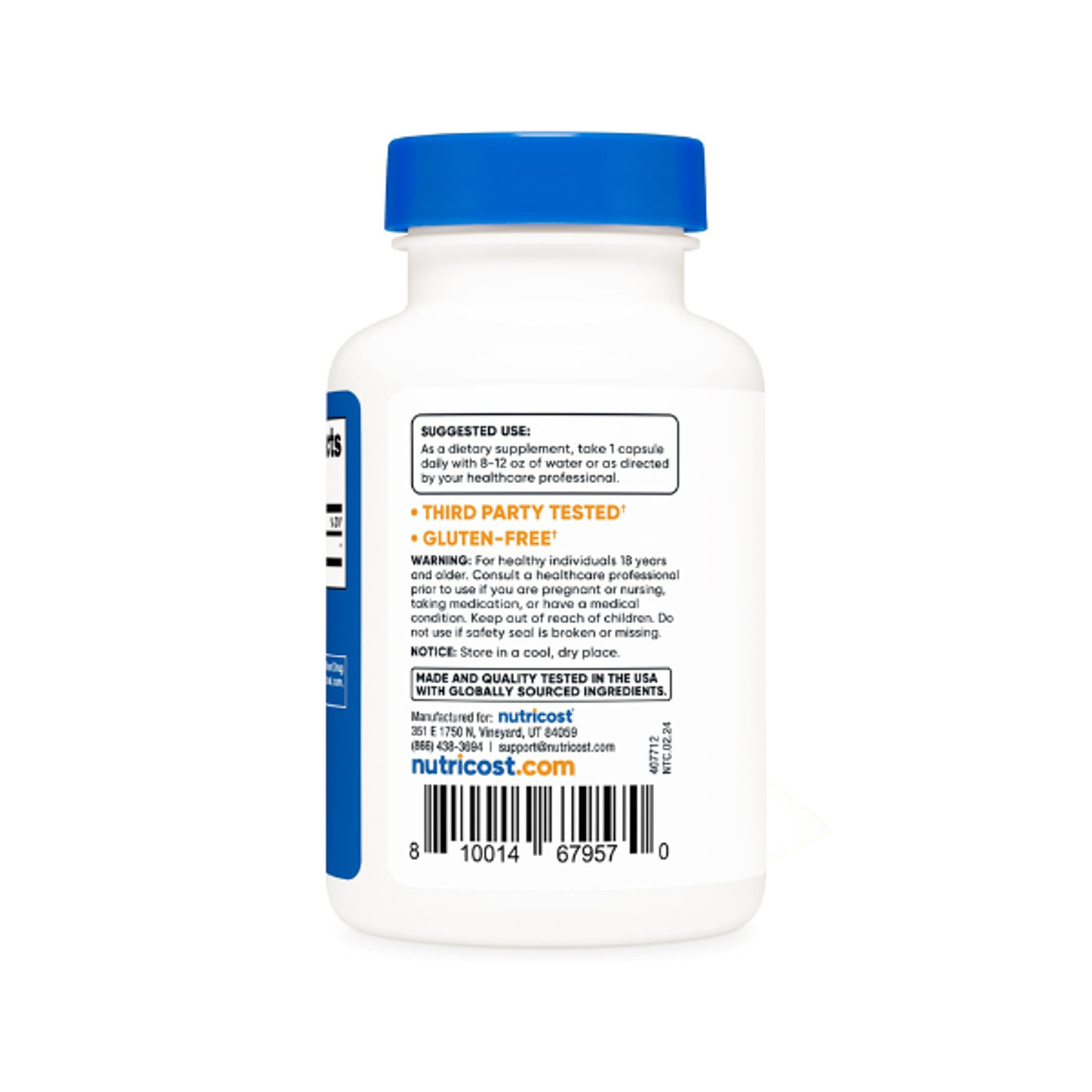 NUTRICOST YOHIMBINE 5 MG - fco 240 cap (yohimbina yombina) 3