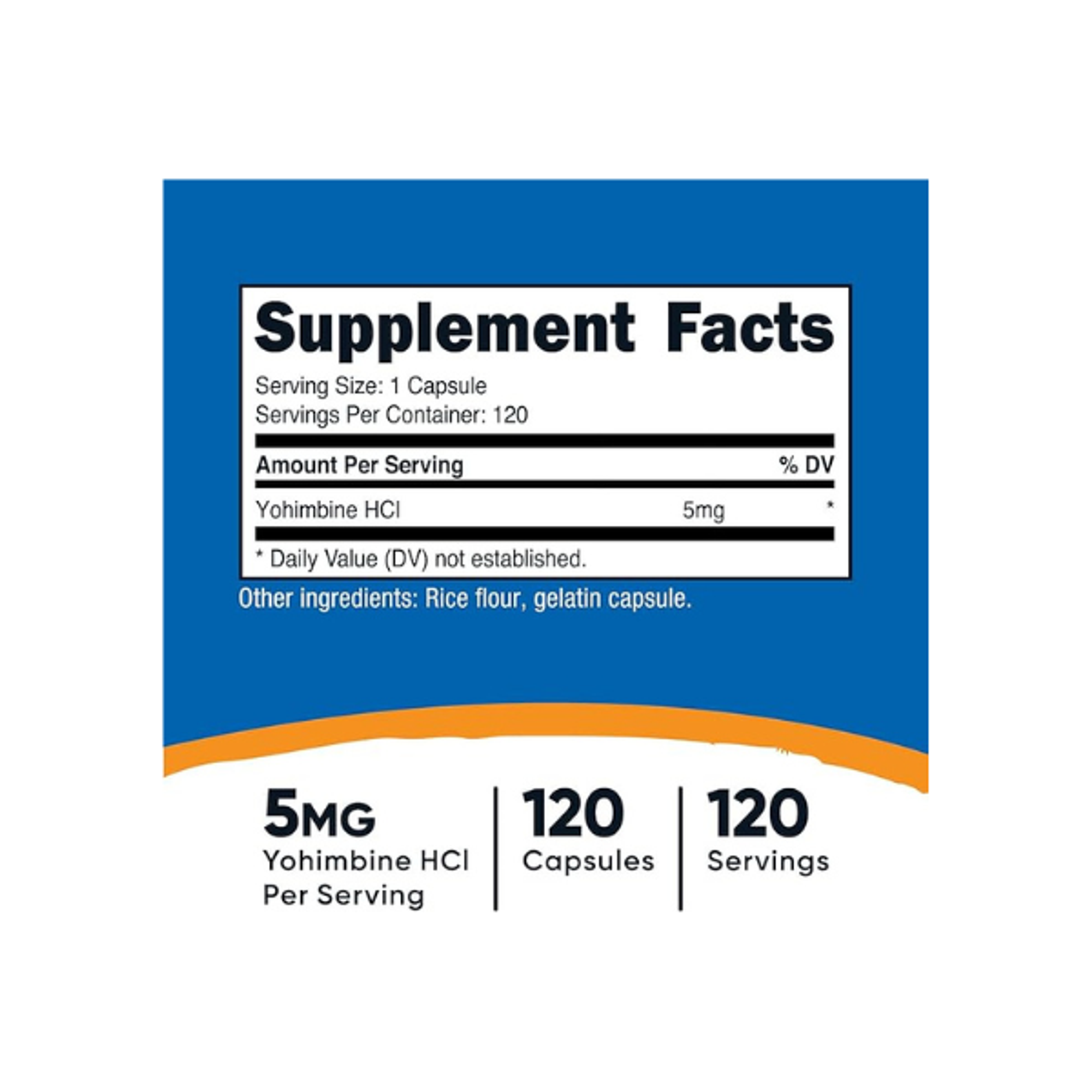 NUTRICOST YOHIMBINE 5 MG - fco 240 cap (yohimbina yombina) 2