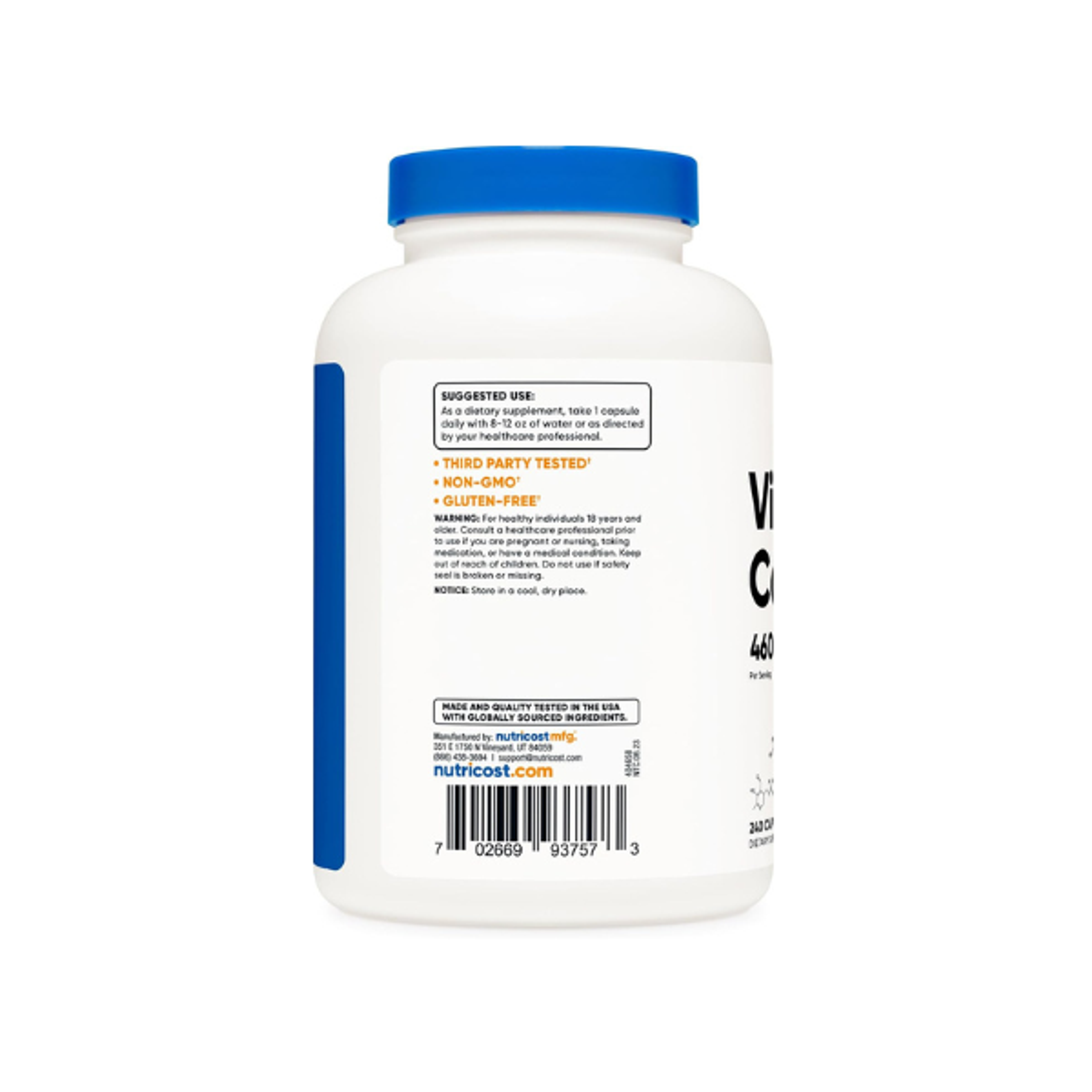 VITAMIN B COMPLEX 462 MG - fco 240 cap (complejo B) 3
