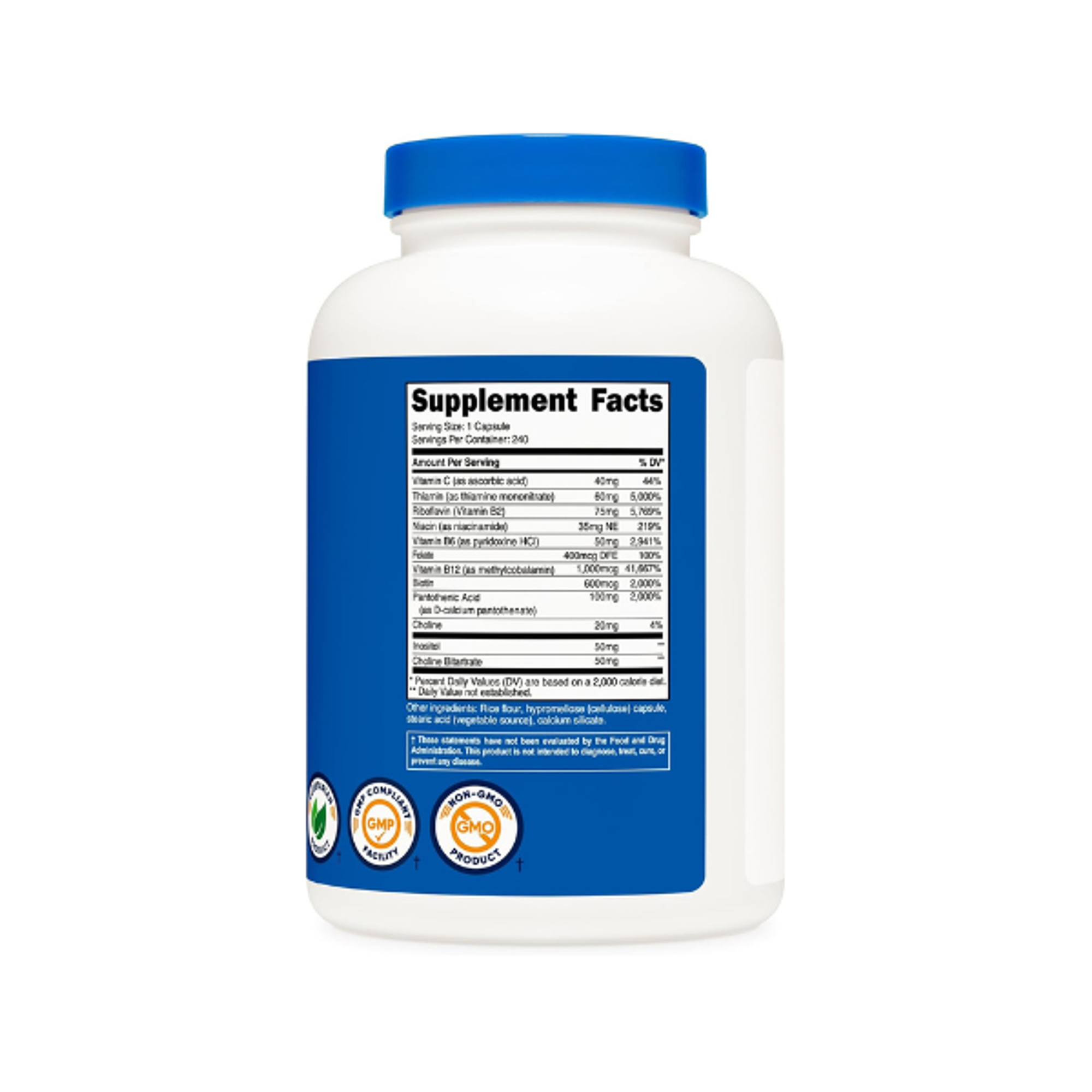 VITAMIN B COMPLEX 462 MG - fco 240 cap (complejo B) 4