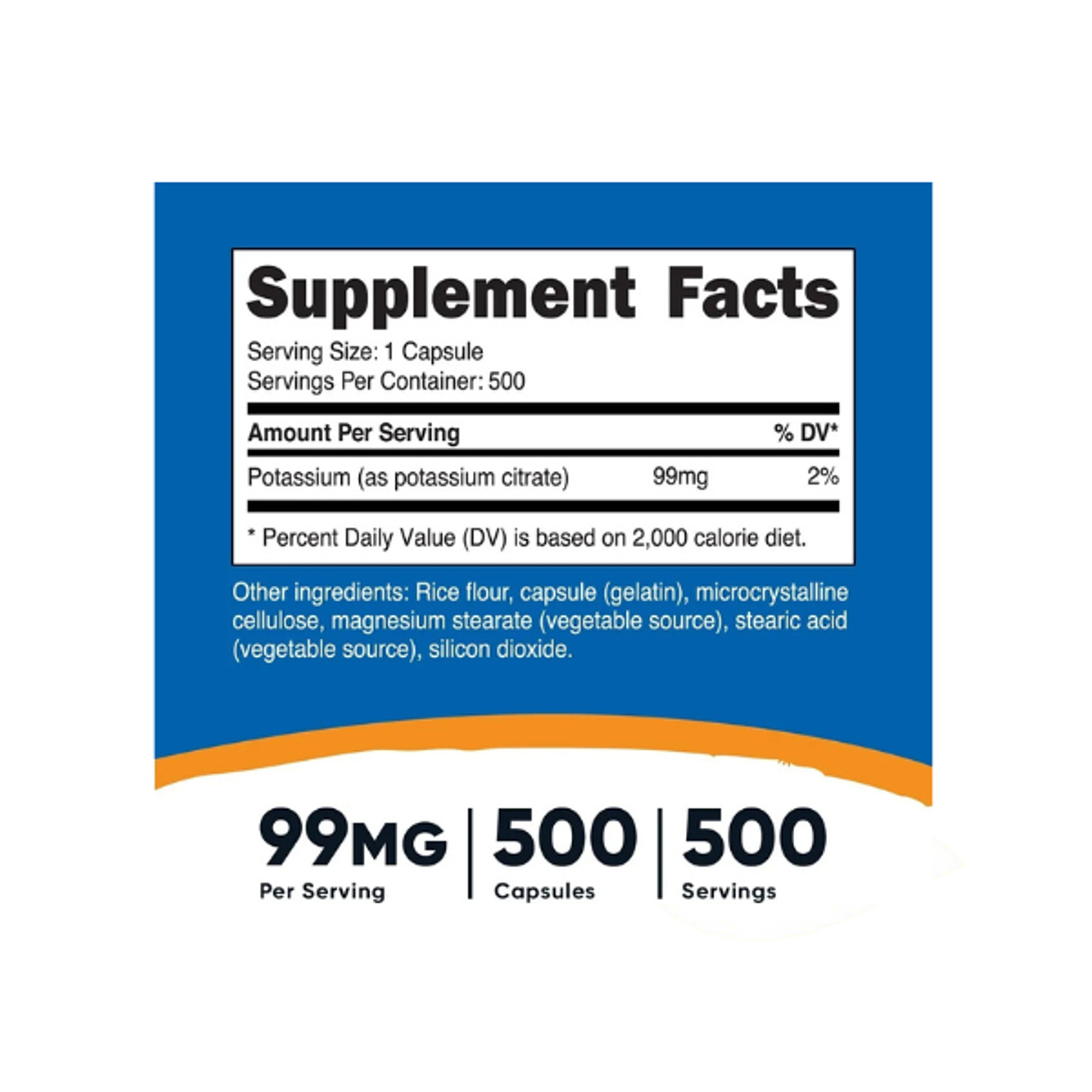 POTASSIUM CITRATE 99 MG - fco 500 cap (citrato de potasio)  2