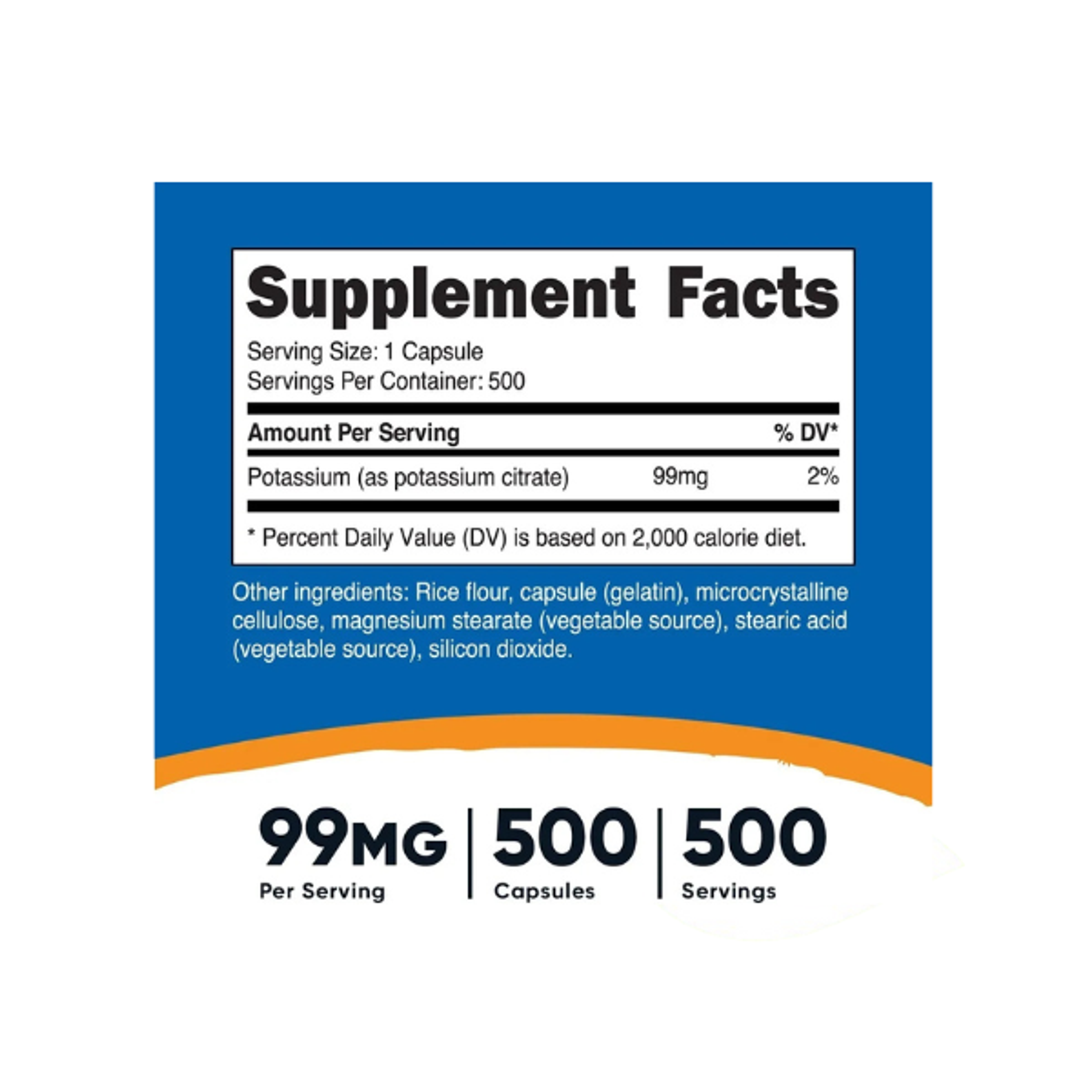 POTASSIUM CITRATE 99 MG - fco 500 cap (citrato de potasio)  2