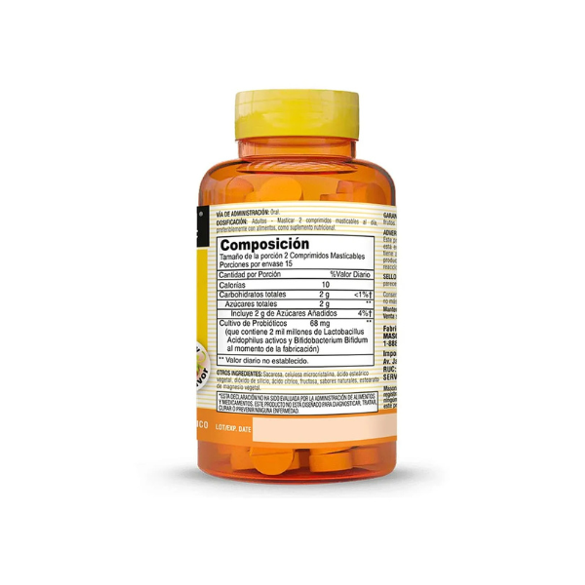 PROBIOTIC ACIDOPHILUS & bifidus - fco x 30 comp mast. - MASON - VENTA LIBRE - PROMOCION 2