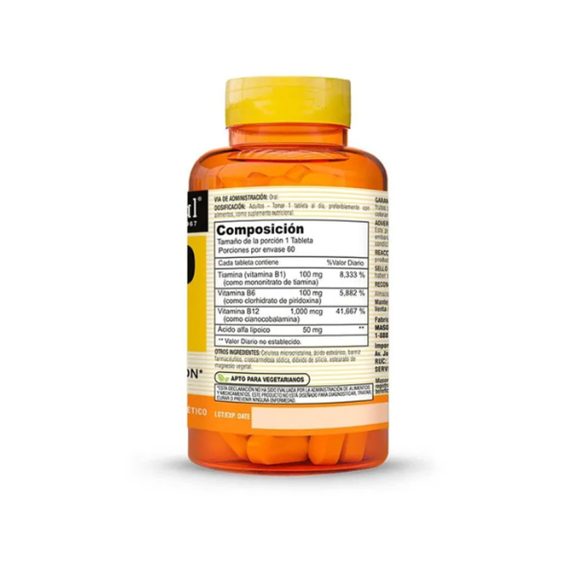 NEURO complex * B1 B6 & B12 - fco x 60 tab - MASON - VENTA LIBRE - PROMOCION 2