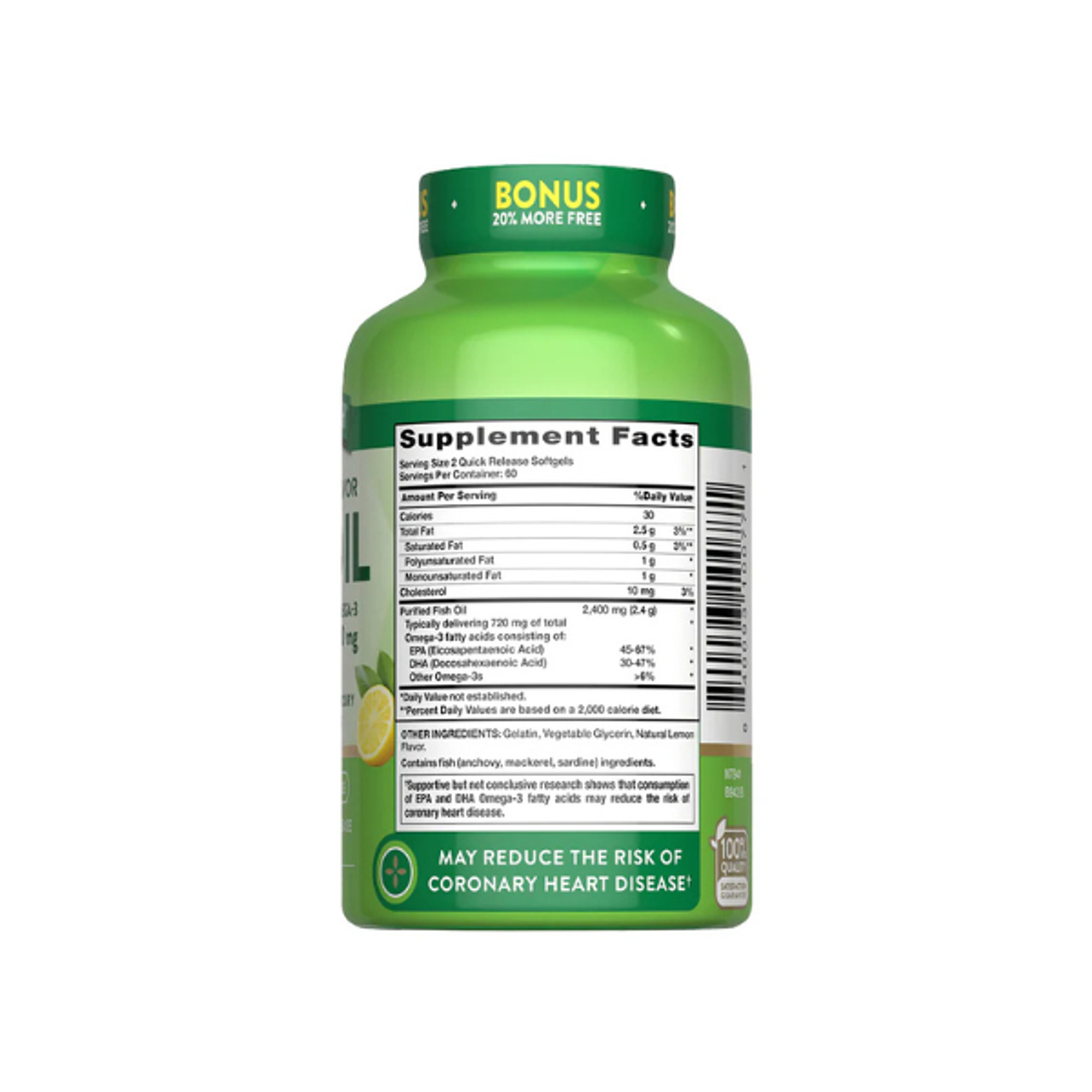 FISH OIL 2400 mg ( omega 3 ) - Fco x 250 softgel 2