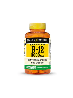 B12 * 3000 mg - fco x 60 tab - MASON - VENTA LIBRE - PROMOCION