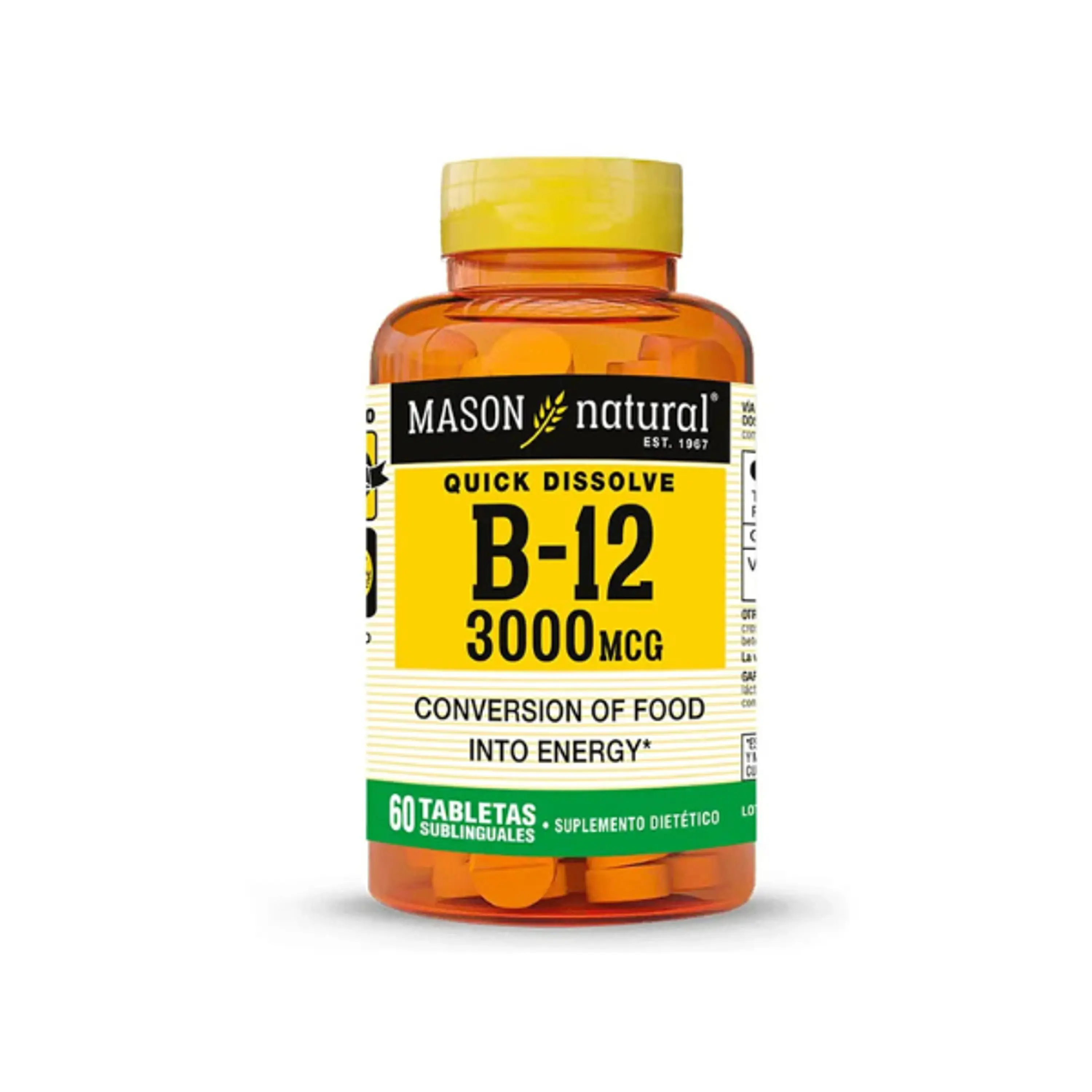 B12 * 3000 mg - fco x 60 tab - MASON - VENTA LIBRE - PROMOCION 1