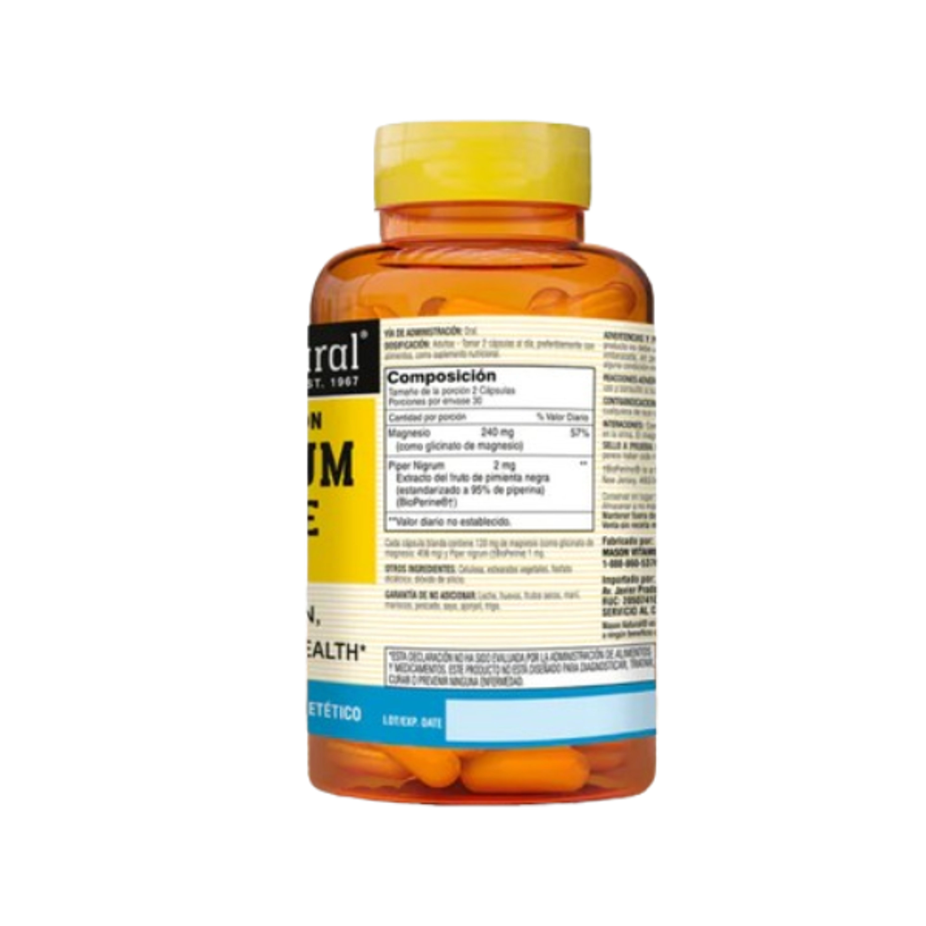 MAGNESIUM GLYCINATE plus - fco x 60 cap. - MASON - VENTA LIBRE - PROMOCION 3