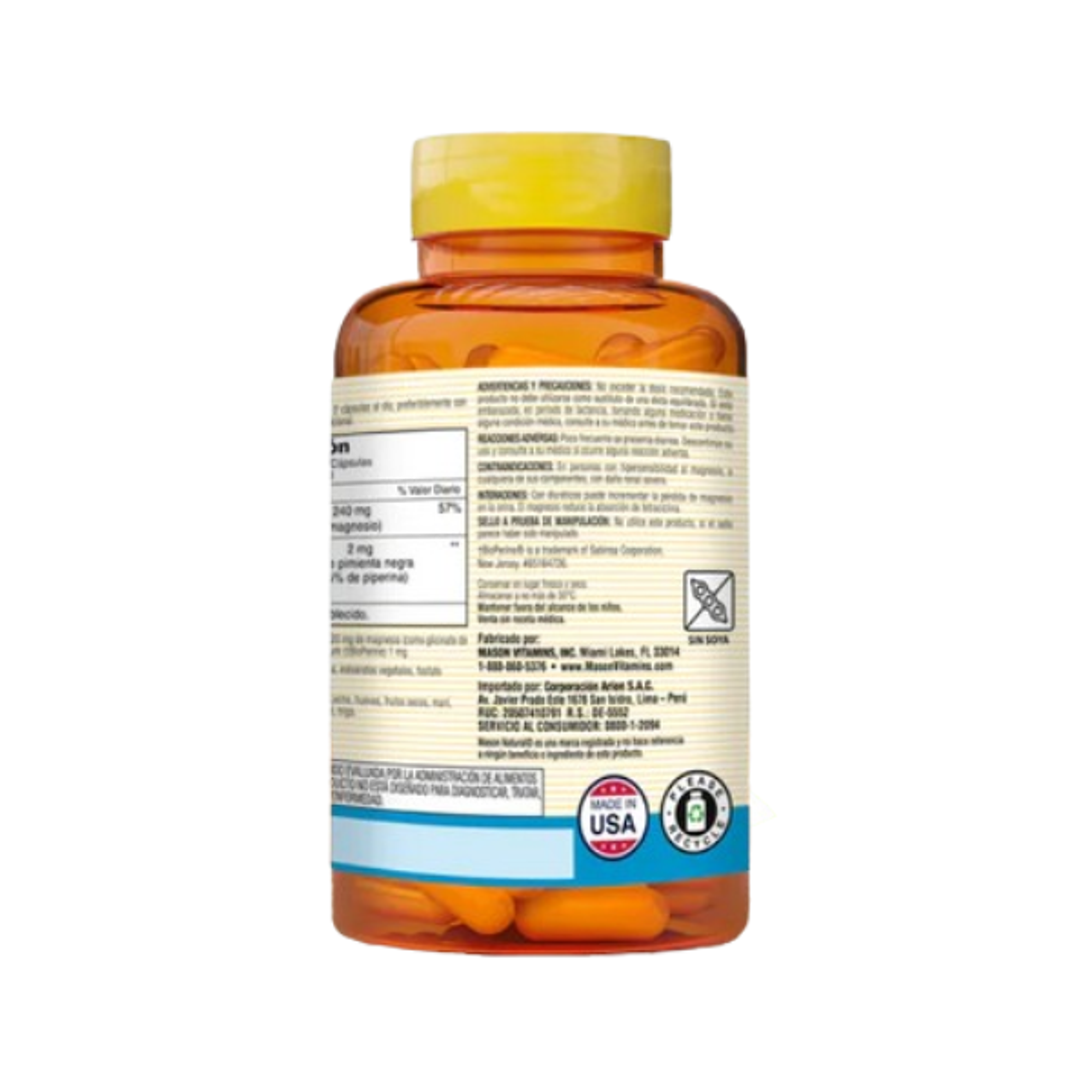 MAGNESIUM GLYCINATE plus - fco x 60 cap. - MASON - VENTA LIBRE - PROMOCION 4