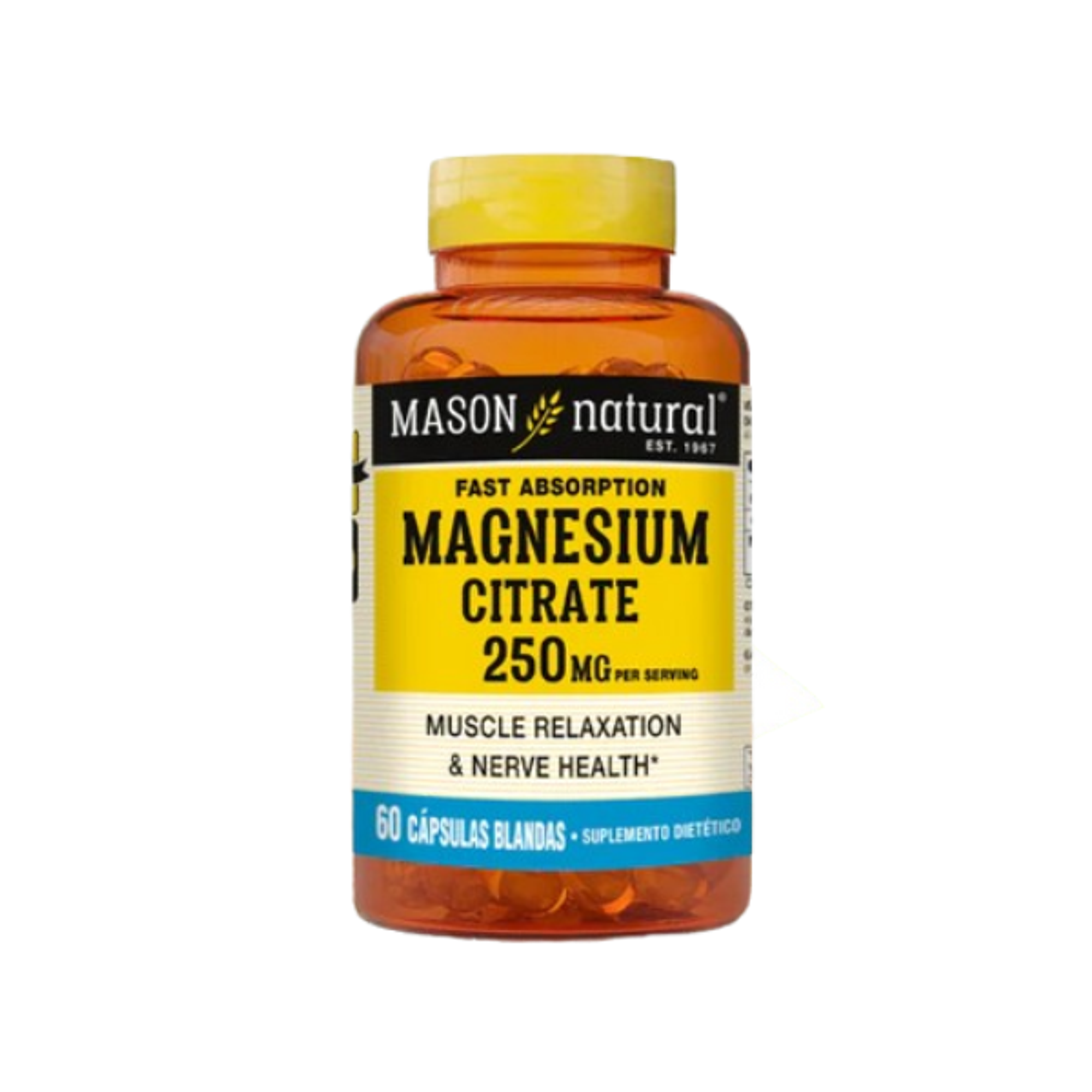 MAGNESIUM CITRATE * 250 mg - fco x 60 sotfgel - MASON - VENTA LIBRE - PROMOCION 1