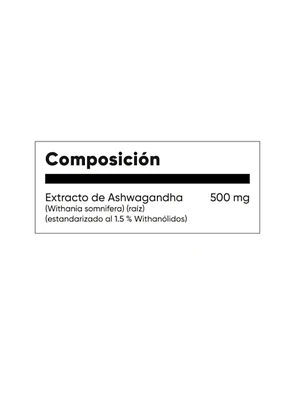 ASHWAGANDHA * 500 mg - fco x 30 cap. - MASON - VENTA LIBRE - PROMOCION