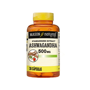 ASHWAGANDHA * 500 mg - fco x 30 cap. - MASON - VENTA LIBRE - PROMOCION
