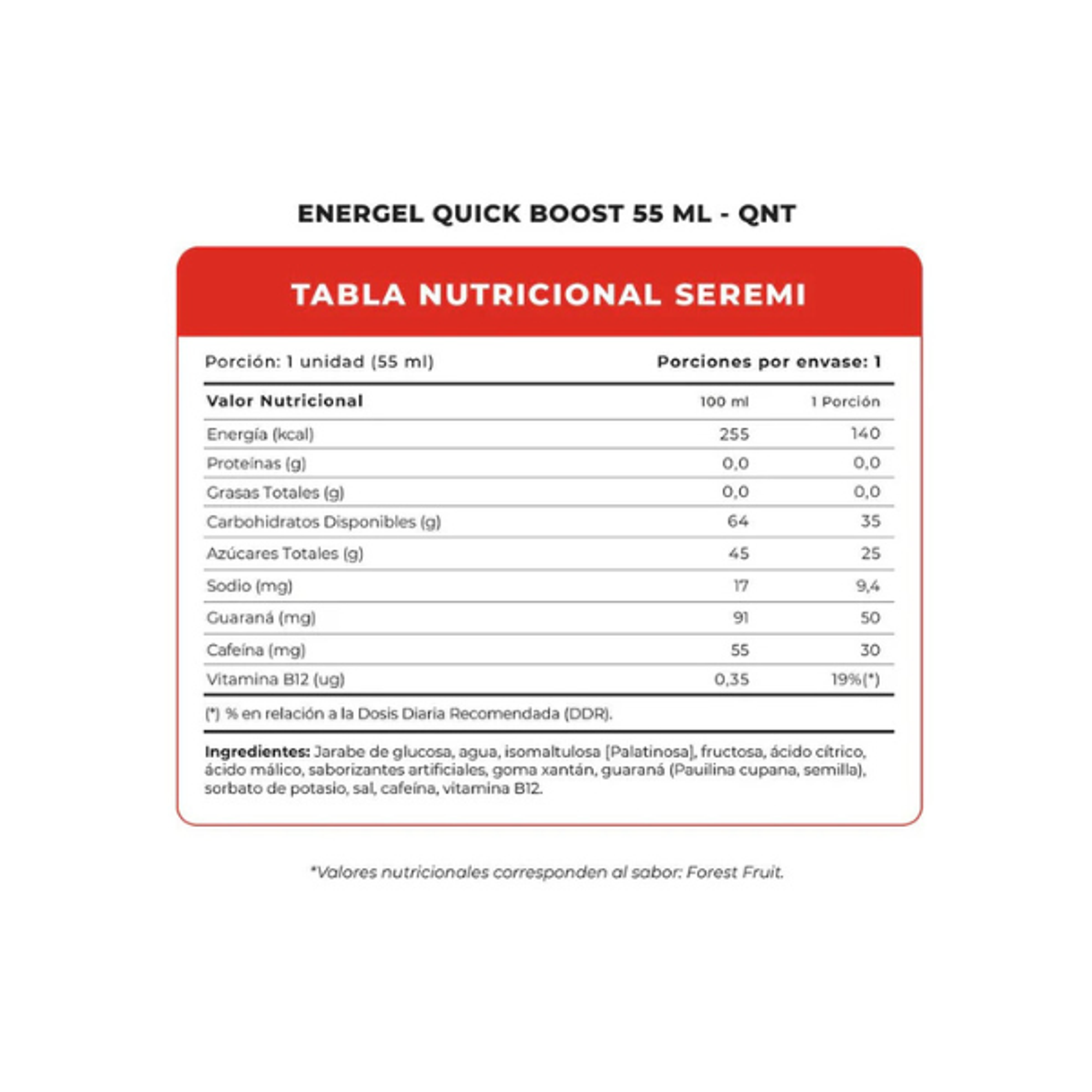 QNT MOVE ENERGEL QUICK BOOST - caja 25 und 2
