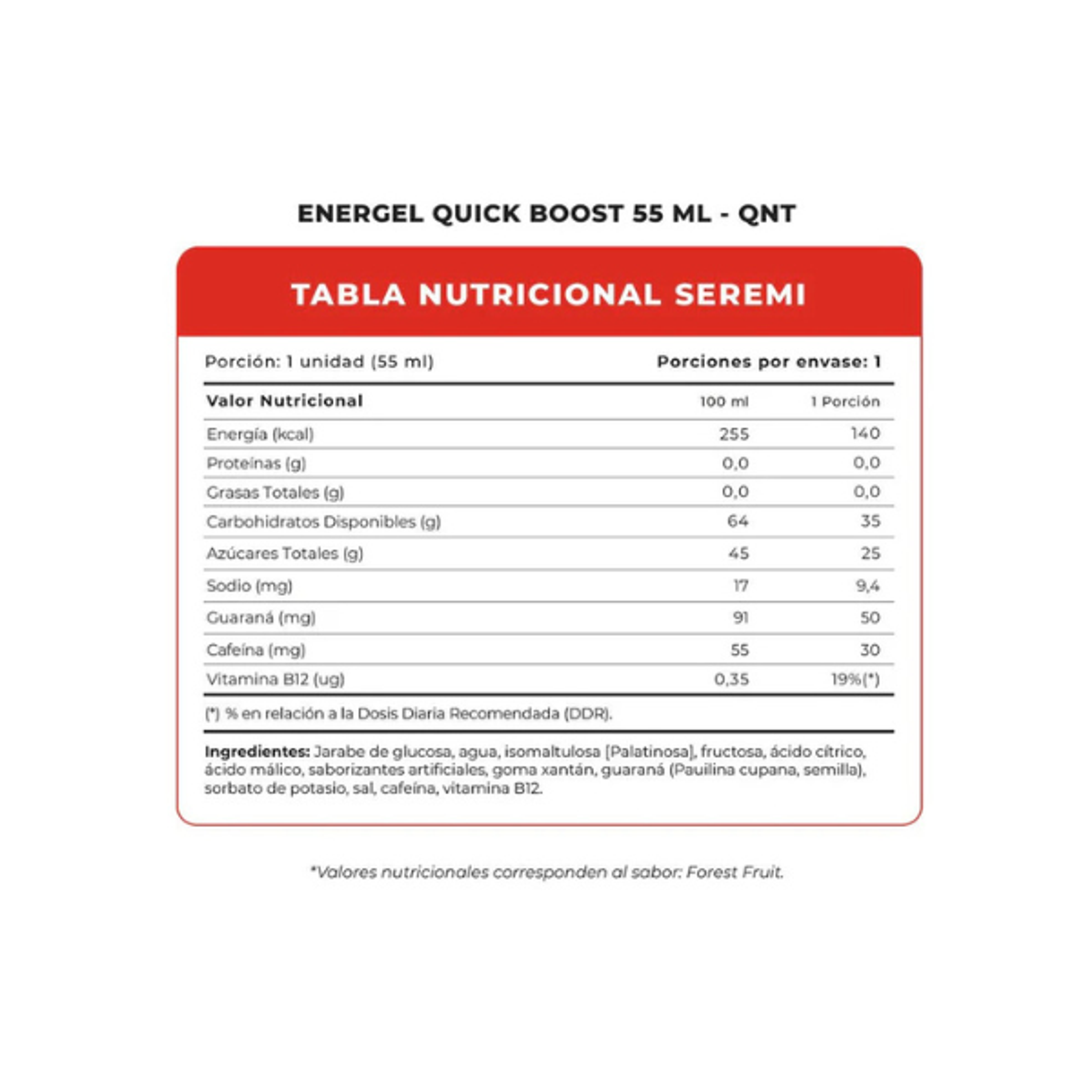 QNT MOVE ENERGEL QUICK BOOST - caja 25 und 2