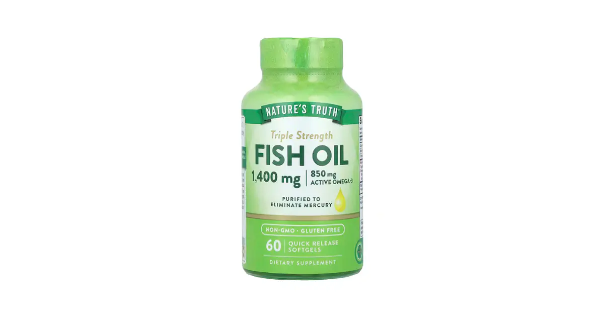 NATURES TRUTH FISH OIL 1400 mg ( omega 3 ) - Fco x 60 softge