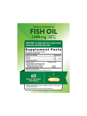 FISH OIL 1400 mg ( omega 3 ) - Fco x 60 softgel