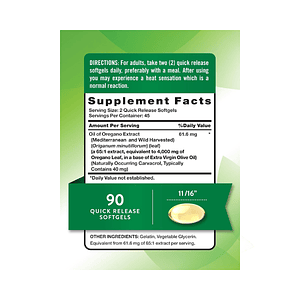 OIL OFF OREGANO 4000mg (aceite de oregano) - fco 90 softgels