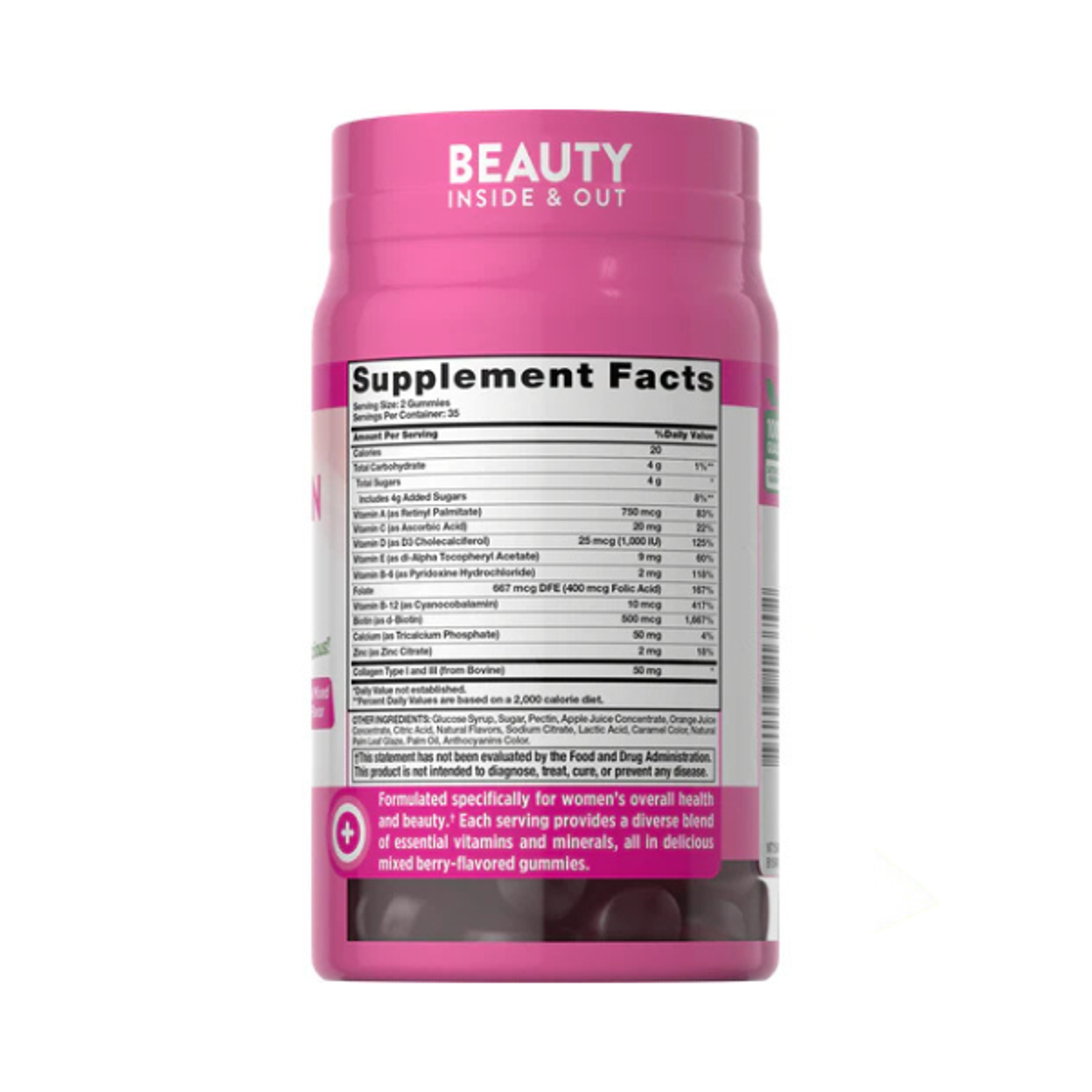 MULTIVITAMIN + COLLAGEN (multivitaminico + colageno) - fco 70 gomitas  4