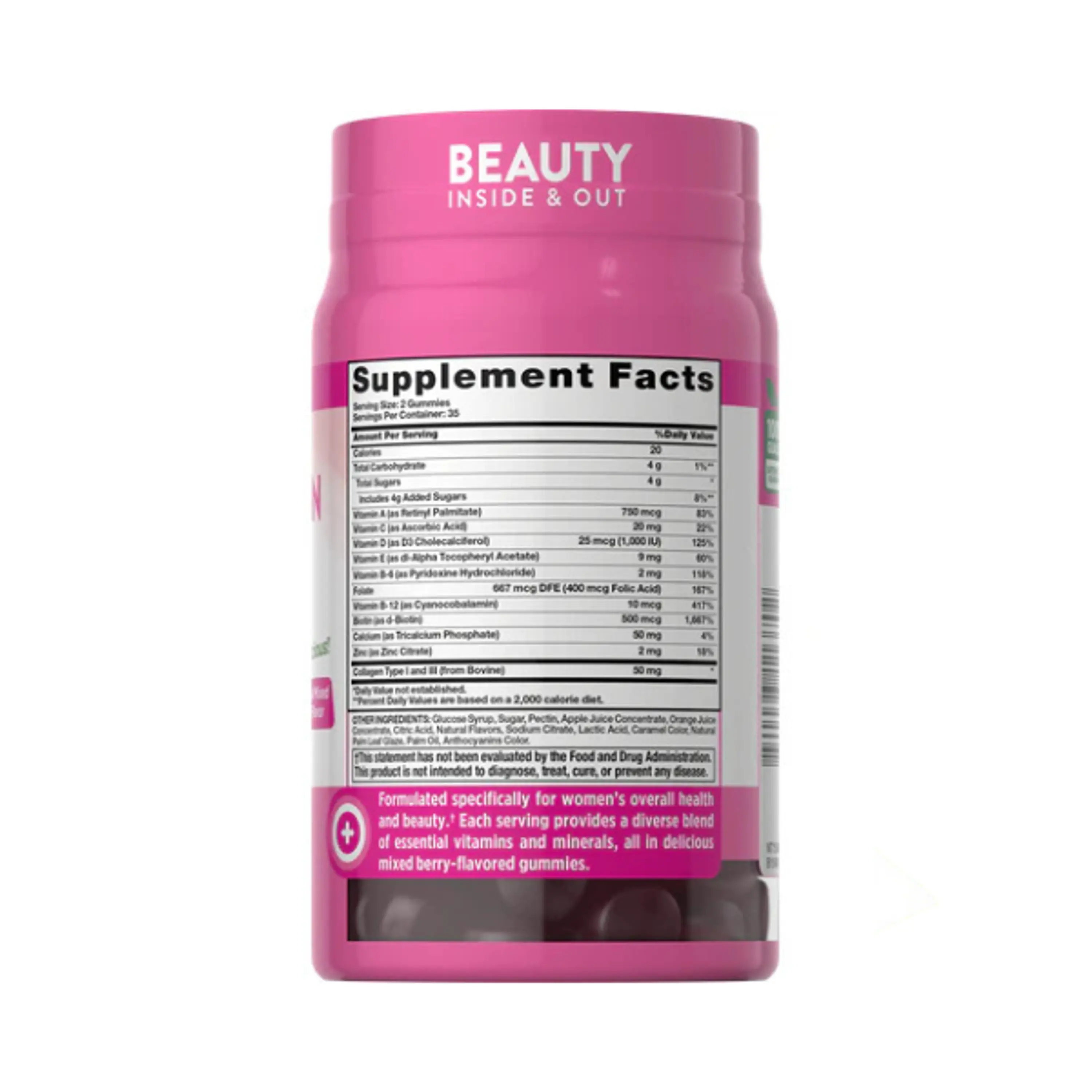 MULTIVITAMIN + COLLAGEN (multivitaminico + colageno) - fco 70 gomitas  4