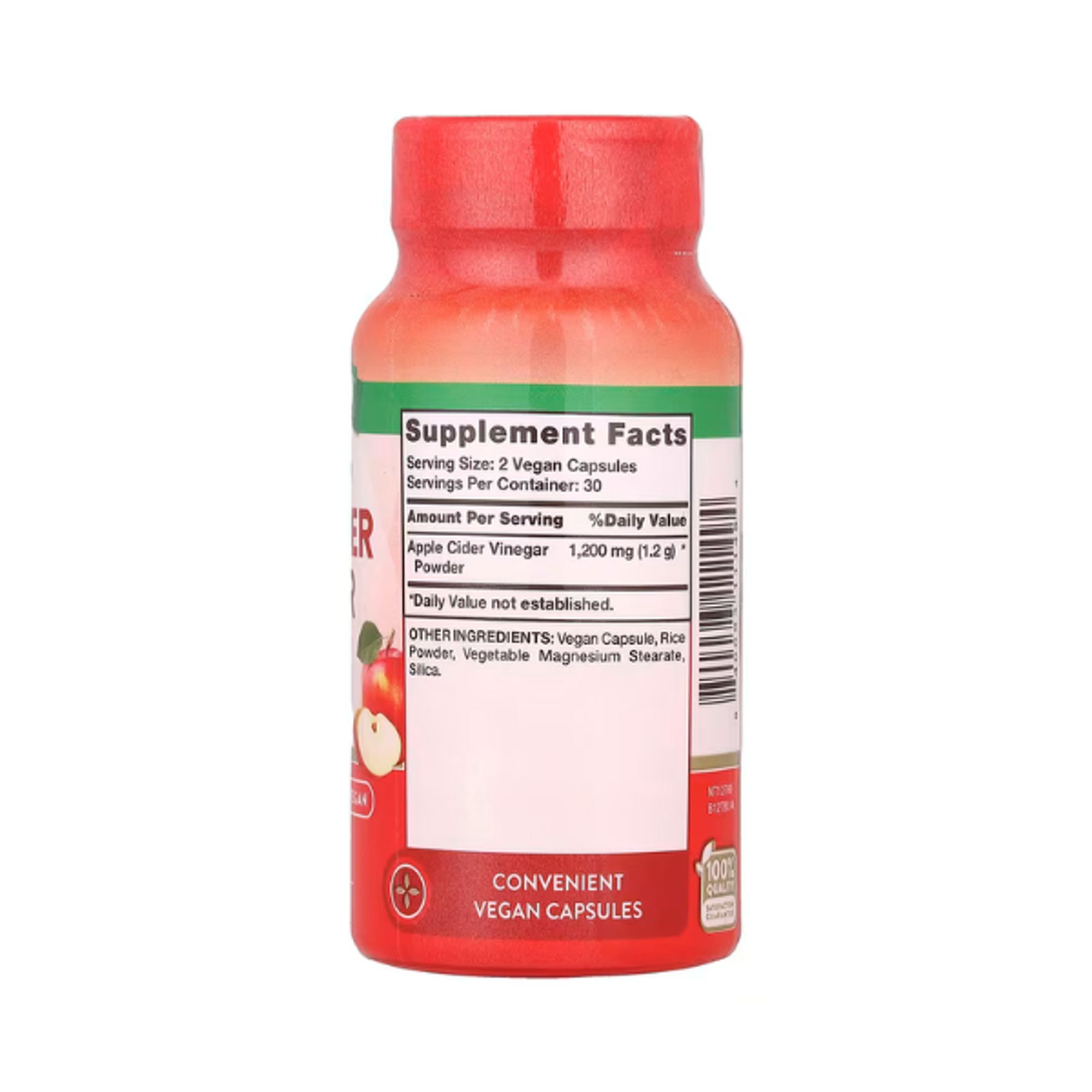 APPLE CIDER VINAGER 1200mg (vinagre de sidra de manzana) - fco 200 cap 4