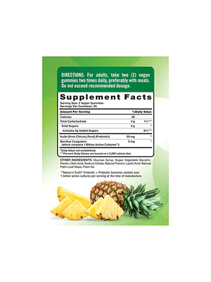 PROBIOTIC + PREBIOTIC 5mg (probiotico y prebiotico) - fco 50 gomitas 
