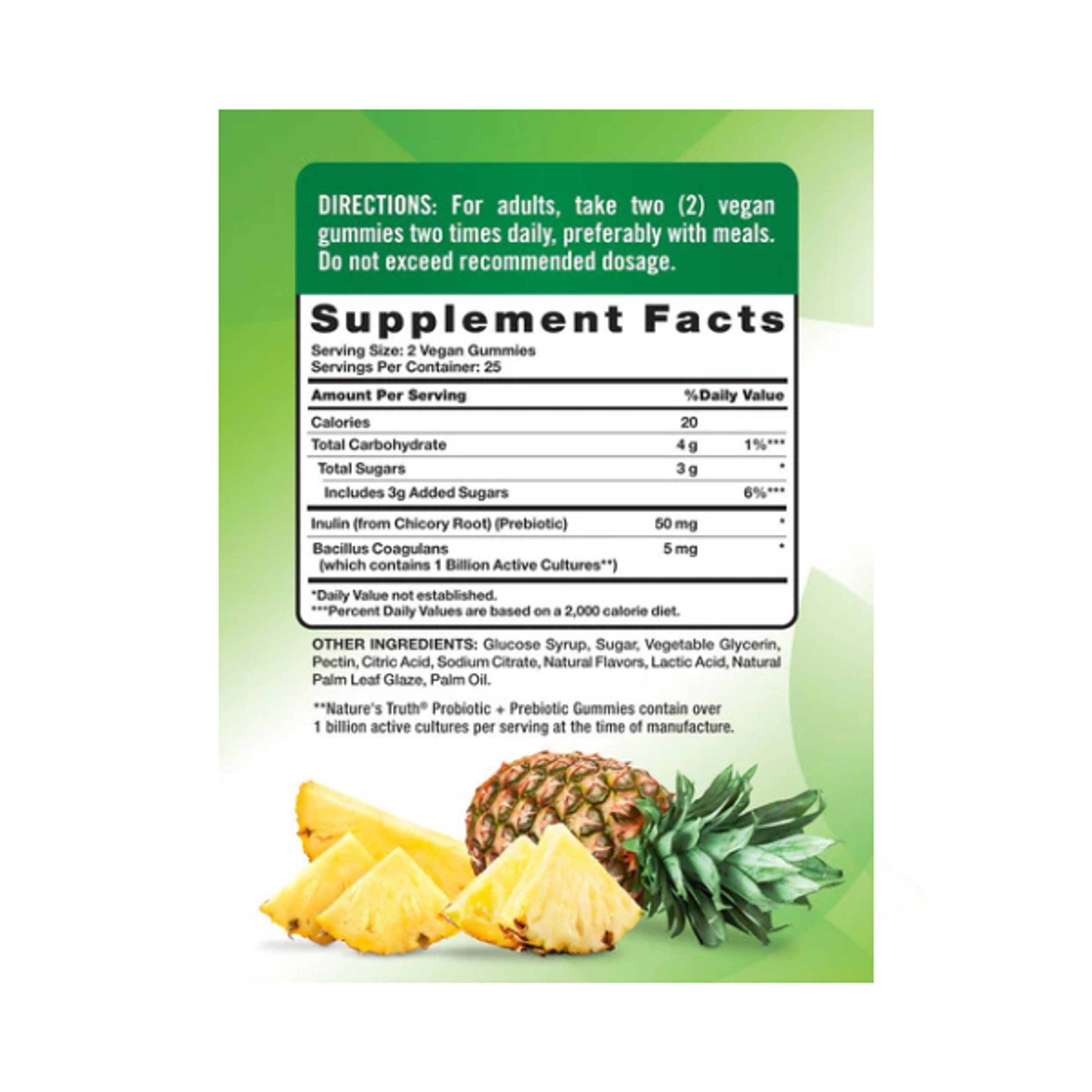 PROBIOTIC + PREBIOTIC 5mg (probiotico y prebiotico) - fco 50 gomitas  2